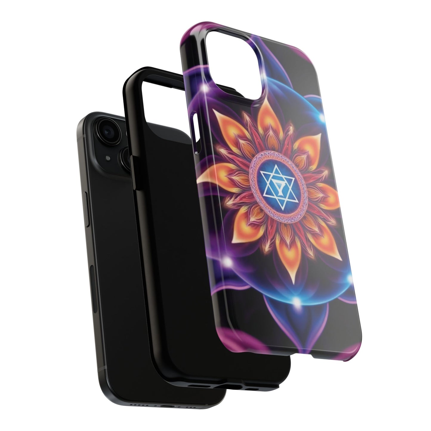 Bohemian Mandala Tough Phone Case | Vibrant Art Design, Protective Cover, Gift for Her, Spiritual Decor, Trendy Phone Accessory