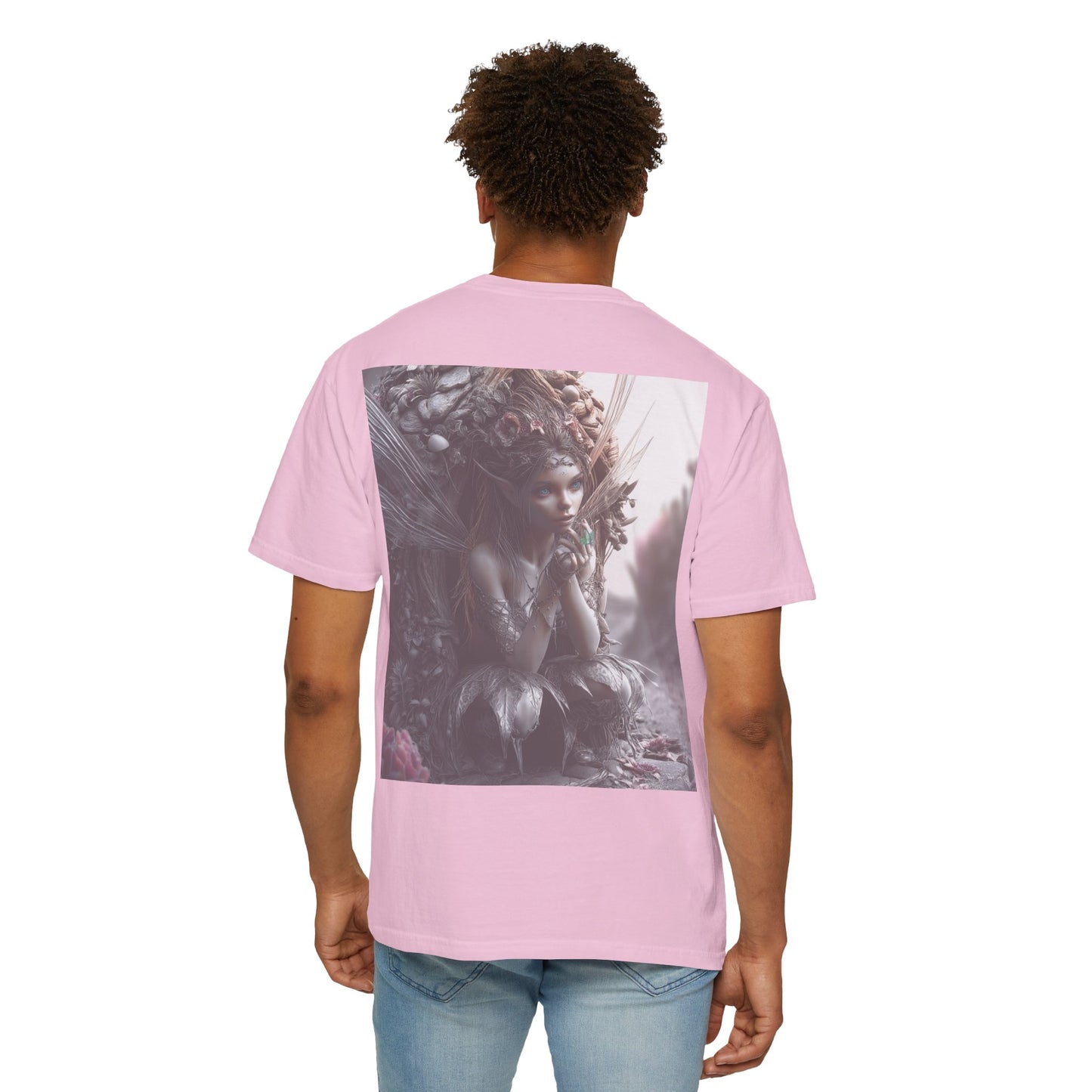 Whimsical Fairy T-shirt, Enchanted Garden Art Tee, Fairy Lover Gift, Unique Fantasy Apparel, Magical Nature Tee