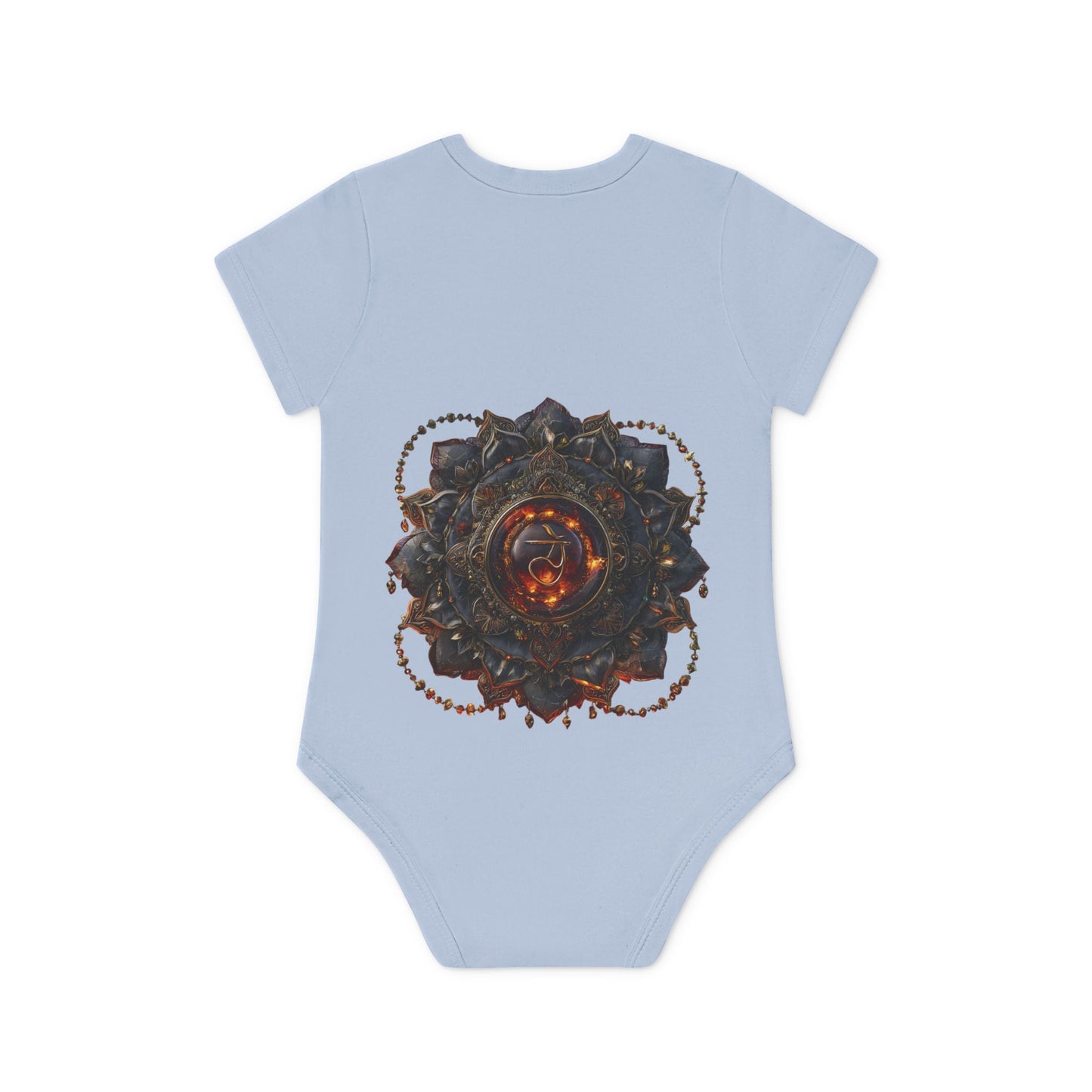 Mystical Baby Bodysuit, Organic Cotton Infant Romper, Spiritual Baby Shower Gift, Unique Newborn Outfit, Chakra Baby Clothing, Eco-Friendly