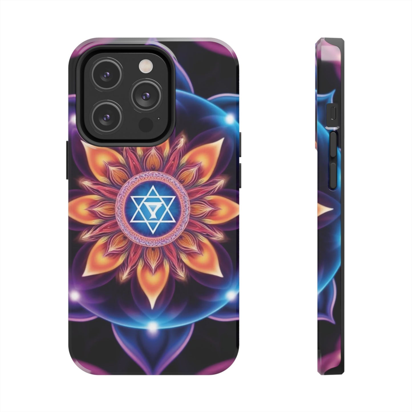 Bohemian Mandala Tough Phone Case | Vibrant Art Design, Protective Cover, Gift for Her, Spiritual Decor, Trendy Phone Accessory