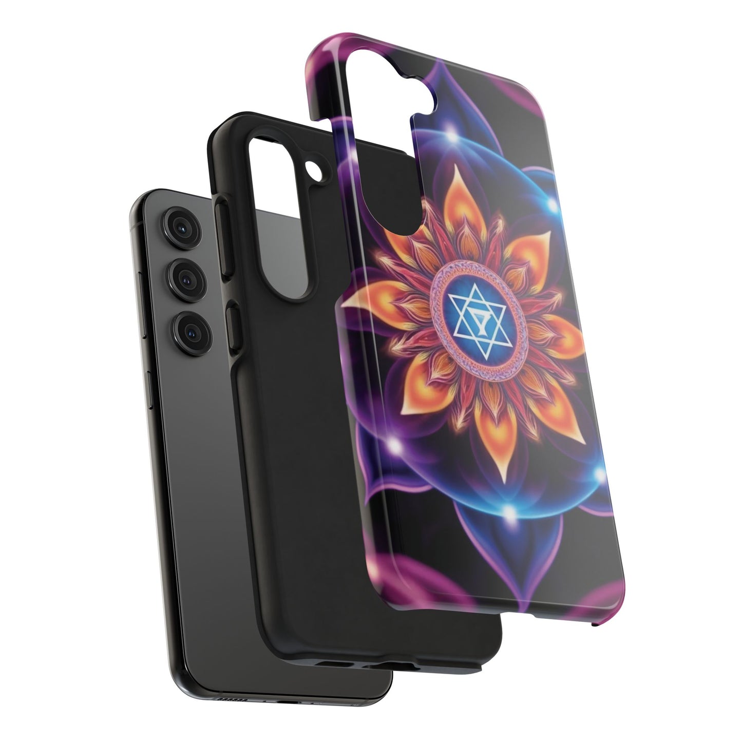 Bohemian Mandala Tough Phone Case | Vibrant Art Design, Protective Cover, Gift for Her, Spiritual Decor, Trendy Phone Accessory