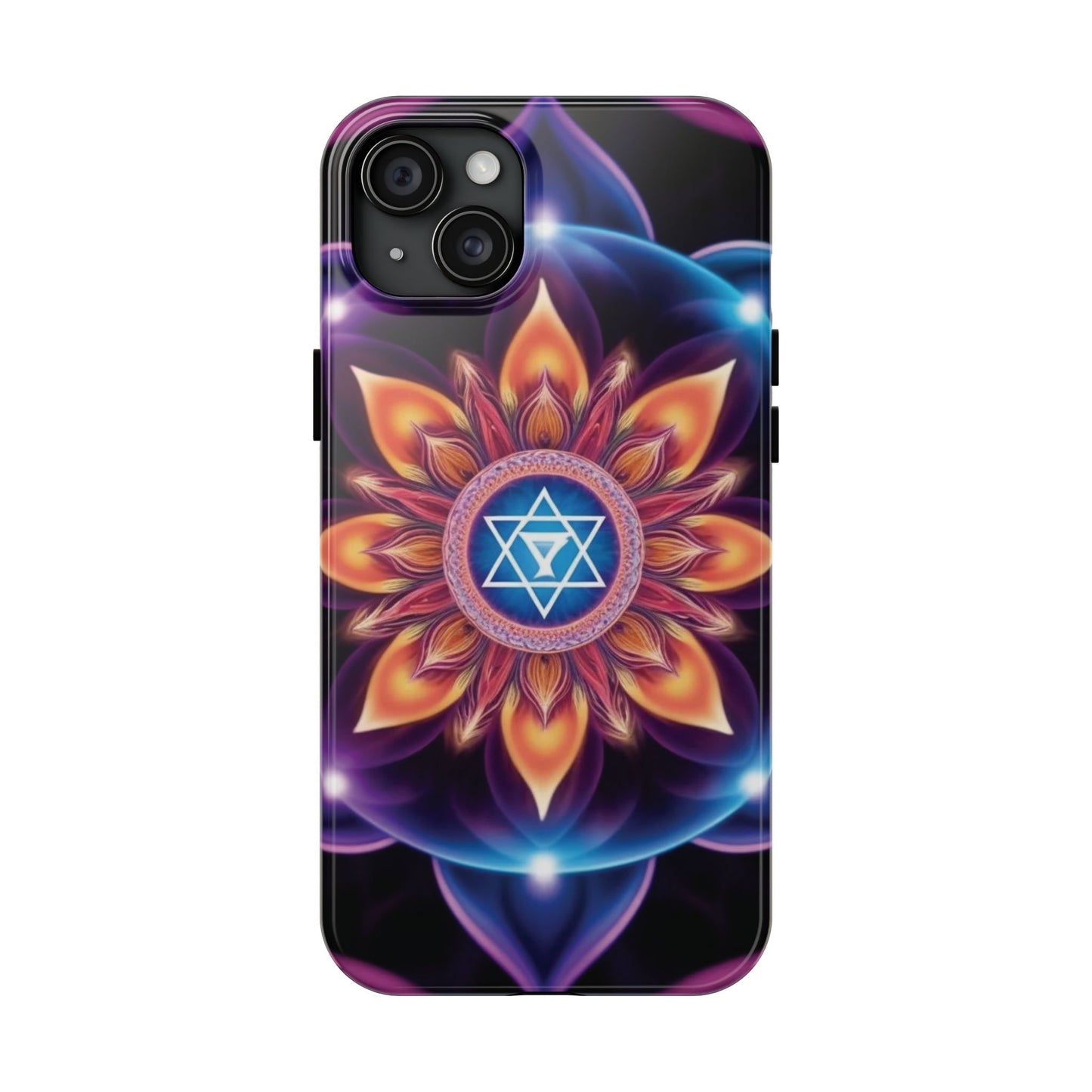 Bohemian Mandala Tough Phone Case | Vibrant Art Design, Protective Cover, Gift for Her, Spiritual Decor, Trendy Phone Accessory