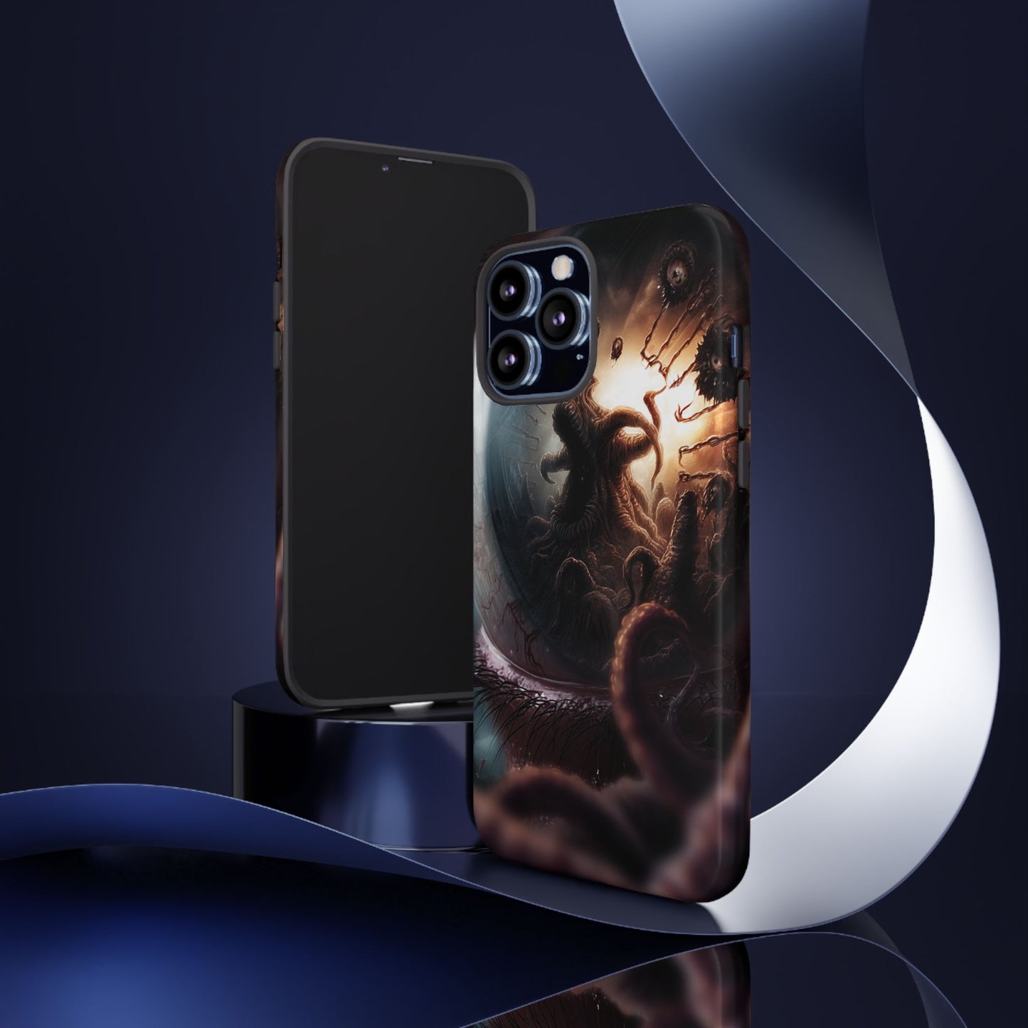 Phone Case: Cosmic Horror Design, Tough Phone Case, Unique Tech Accessory, Gifts for Sci-Fi Lovers, Halloween Decor