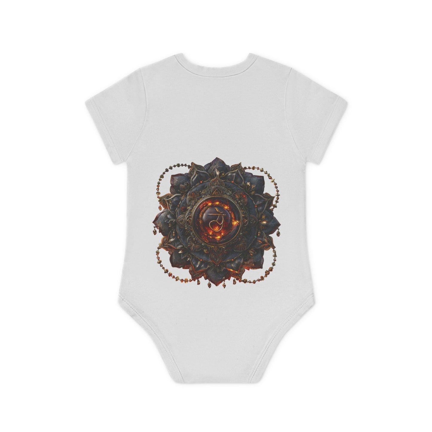 Mystical Baby Bodysuit, Organic Cotton Infant Romper, Spiritual Baby Shower Gift, Unique Newborn Outfit, Chakra Baby Clothing, Eco-Friendly