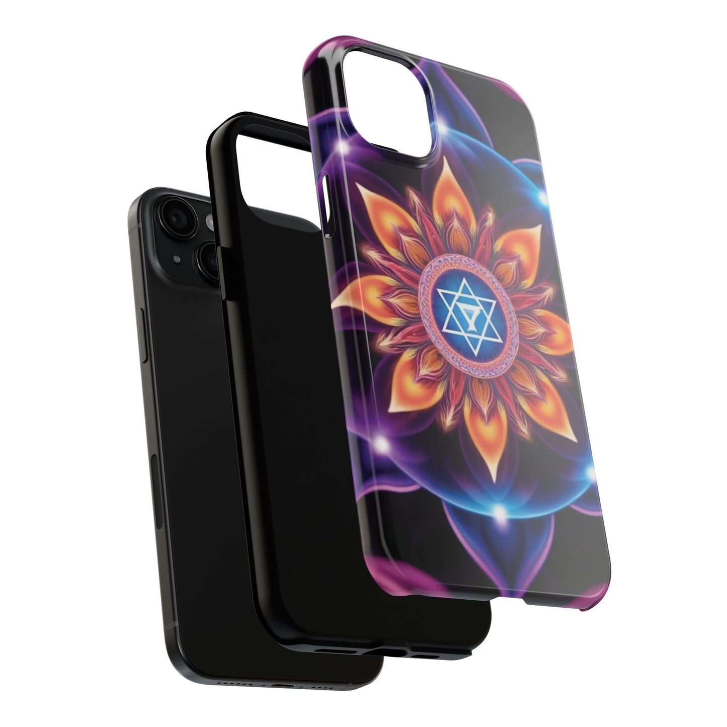 Bohemian Mandala Tough Phone Case | Vibrant Art Design, Protective Cover, Gift for Her, Spiritual Decor, Trendy Phone Accessory