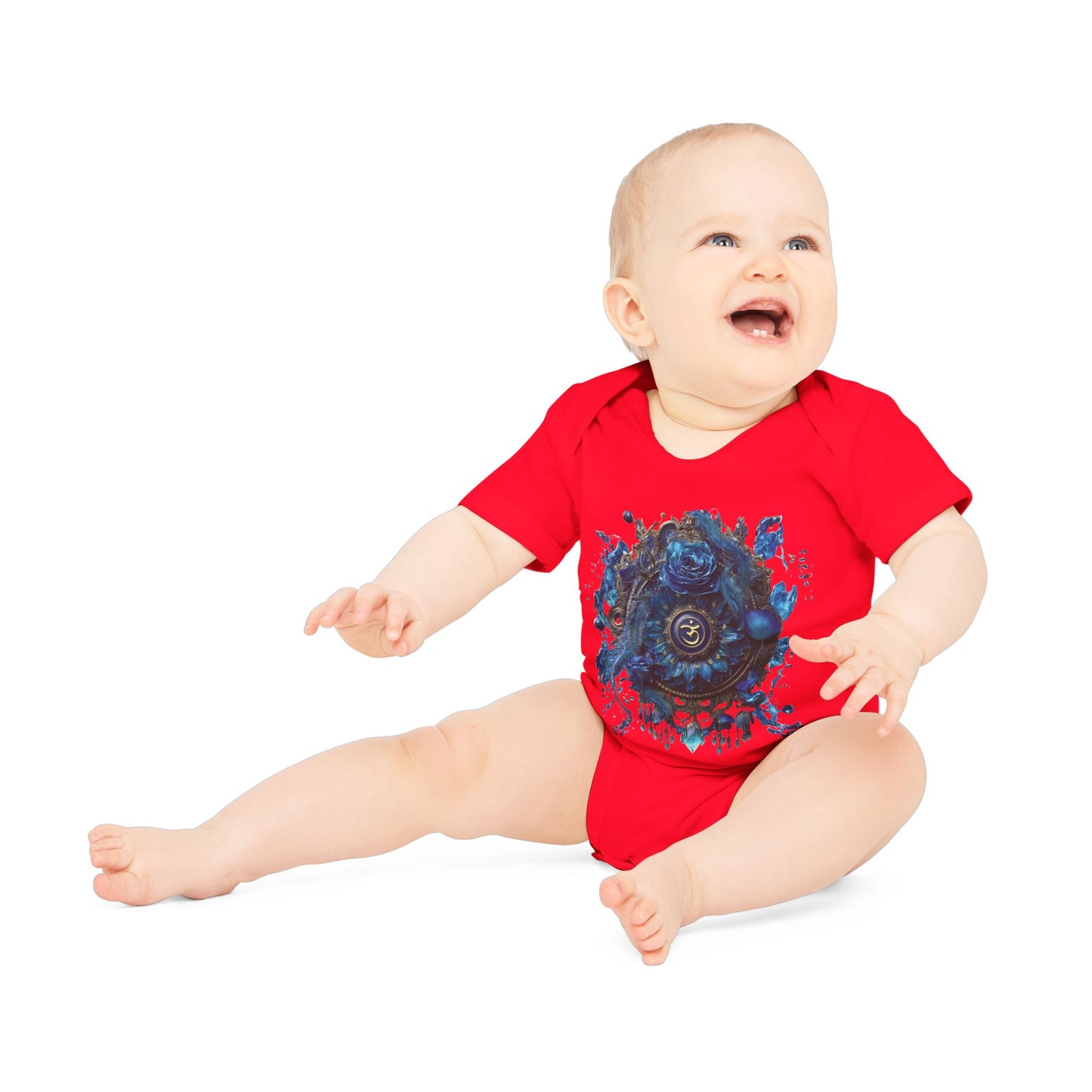 Mystic Shakra Bodysuit, Baby Organic Romper, Newborn Outfit Gift, Spiritual Infant Clothes, Gender Neutral Baby Shower Present