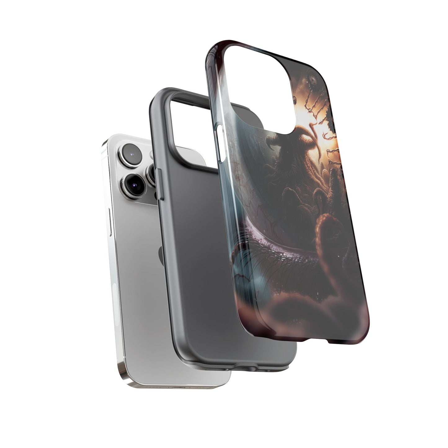 Phone Case: Cosmic Horror Design, Tough Phone Case, Unique Tech Accessory, Gifts for Sci-Fi Lovers, Halloween Decor