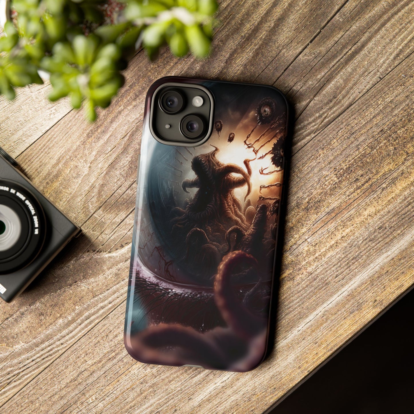 Phone Case: Cosmic Horror Design, Tough Phone Case, Unique Tech Accessory, Gifts for Sci-Fi Lovers, Halloween Decor