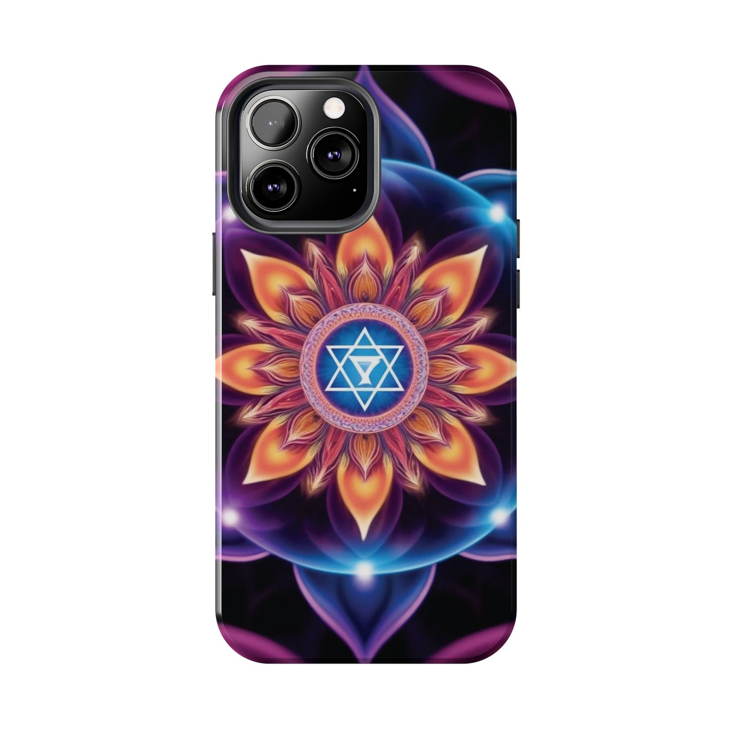 Bohemian Mandala Tough Phone Case | Vibrant Art Design, Protective Cover, Gift for Her, Spiritual Decor, Trendy Phone Accessory