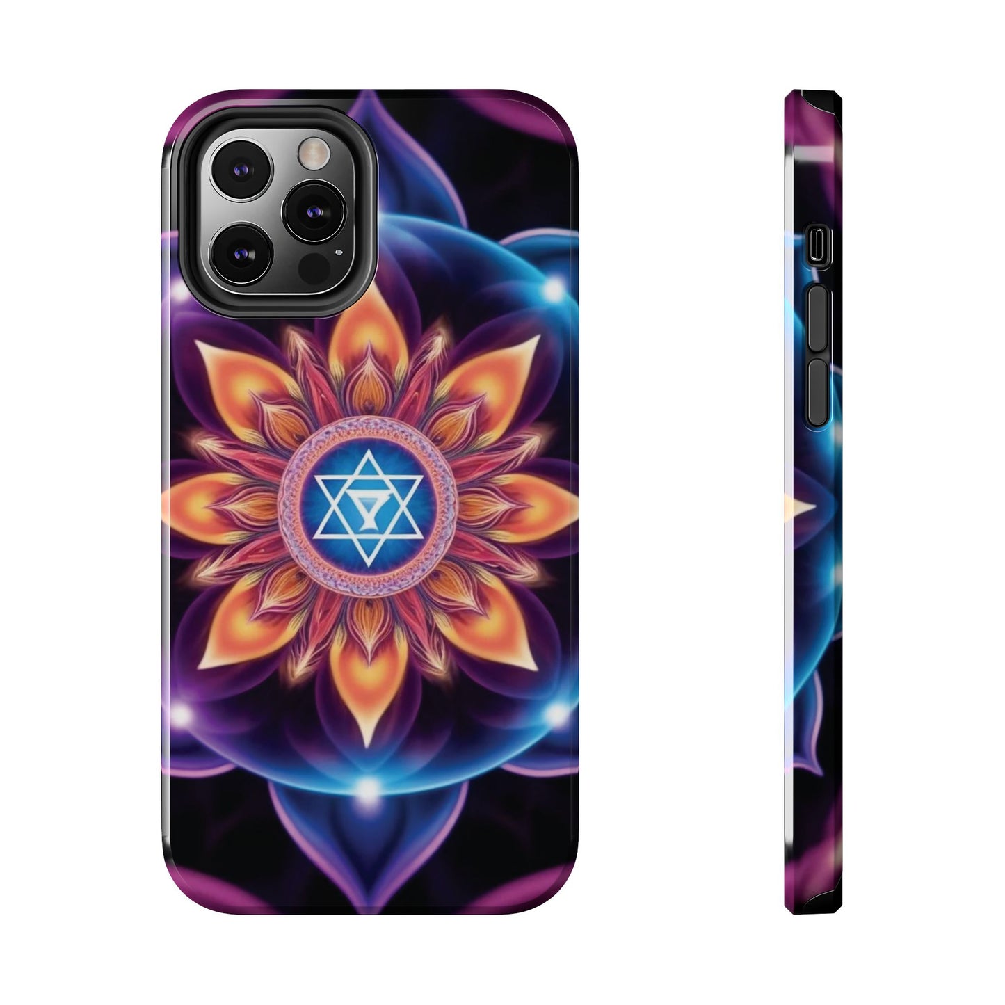 Bohemian Mandala Tough Phone Case | Vibrant Art Design, Protective Cover, Gift for Her, Spiritual Decor, Trendy Phone Accessory