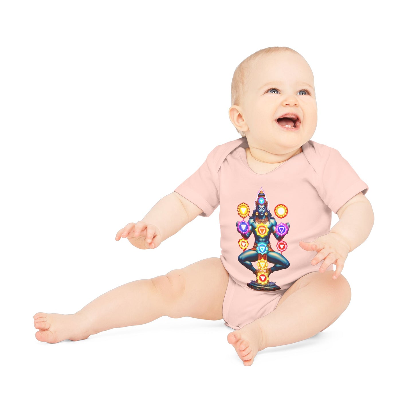 Mystic Chakra Being Bodysuit, Baby Organic Romper, Newborn Outfit Gift, Spiritual Infant Clothes, Gender Neutral Baby Shower Present