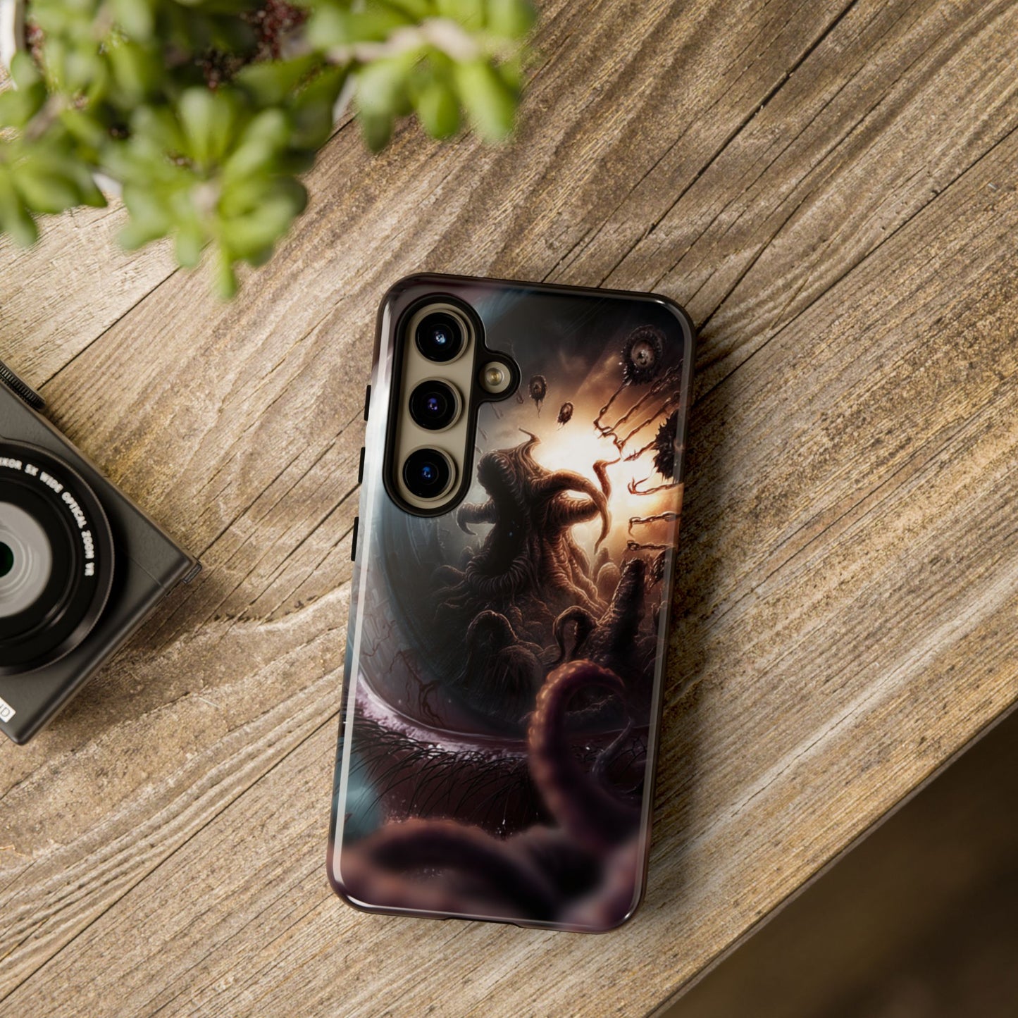 Phone Case: Cosmic Horror Design, Tough Phone Case, Unique Tech Accessory, Gifts for Sci-Fi Lovers, Halloween Decor