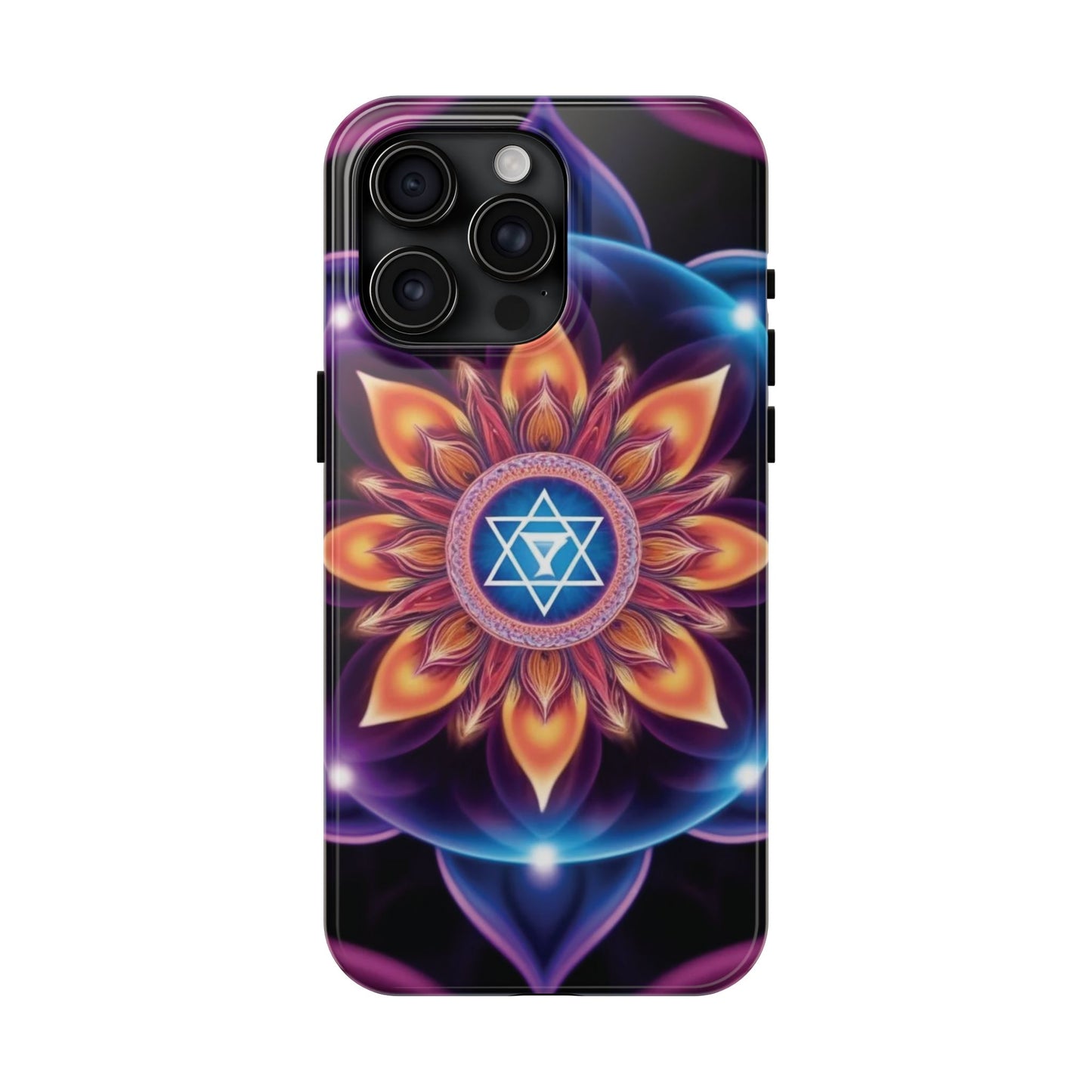 Bohemian Mandala Tough Phone Case | Vibrant Art Design, Protective Cover, Gift for Her, Spiritual Decor, Trendy Phone Accessory