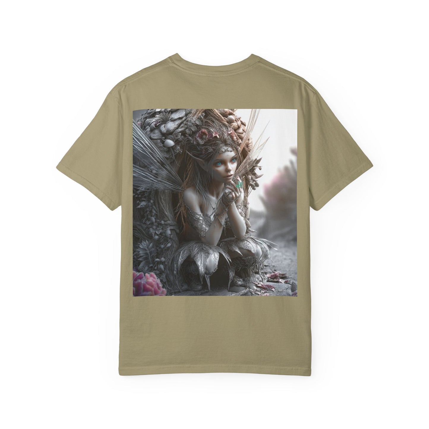 Whimsical Fairy T-shirt, Enchanted Garden Art Tee, Fairy Lover Gift, Unique Fantasy Apparel, Magical Nature Tee