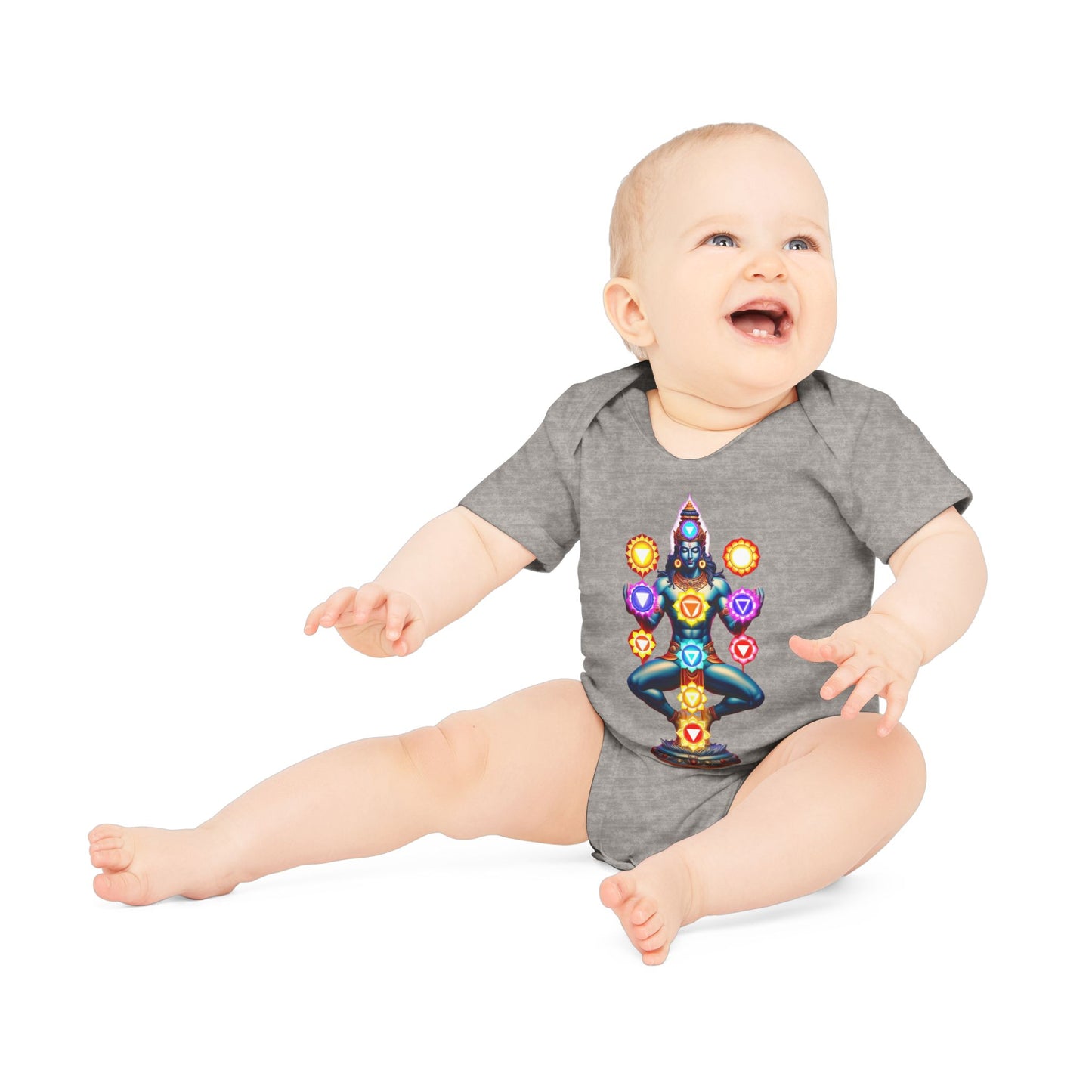 Mystic Chakra Being Bodysuit, Baby Organic Romper, Newborn Outfit Gift, Spiritual Infant Clothes, Gender Neutral Baby Shower Present