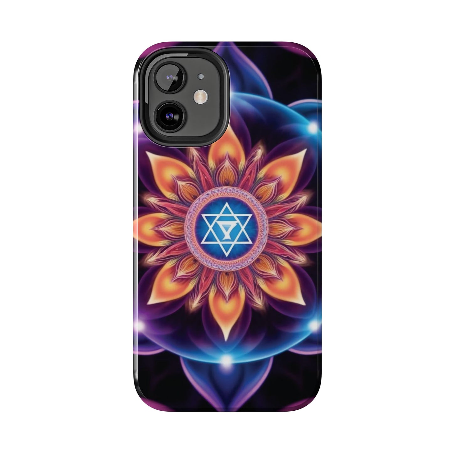 Bohemian Mandala Tough Phone Case | Vibrant Art Design, Protective Cover, Gift for Her, Spiritual Decor, Trendy Phone Accessory