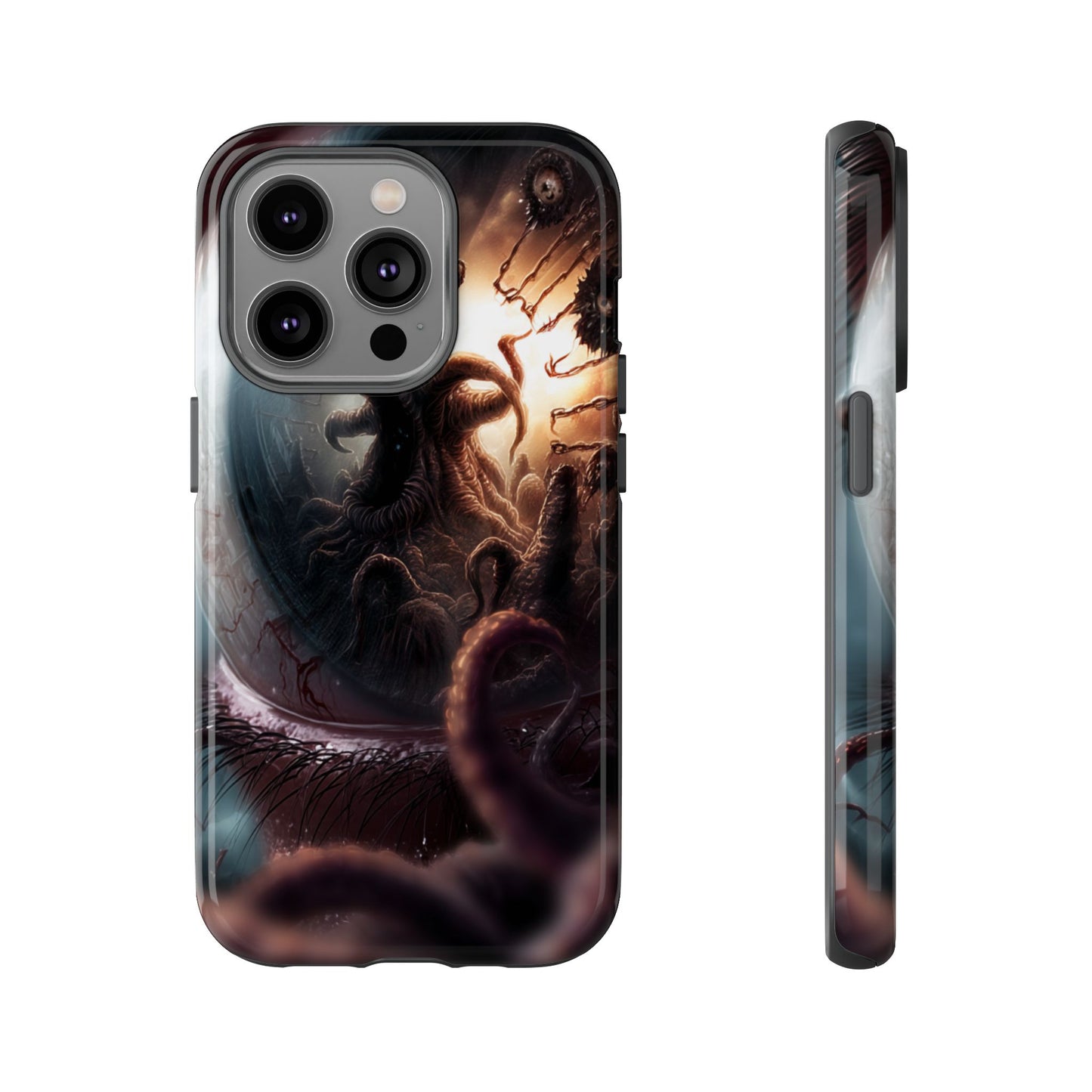 Phone Case: Cosmic Horror Design, Tough Phone Case, Unique Tech Accessory, Gifts for Sci-Fi Lovers, Halloween Decor