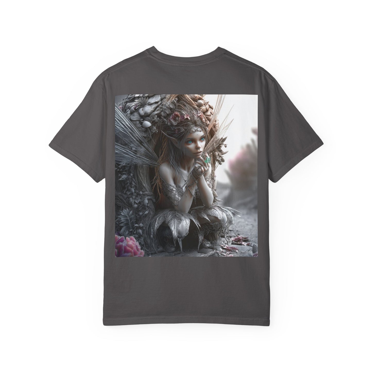 Whimsical Fairy T-shirt, Enchanted Garden Art Tee, Fairy Lover Gift, Unique Fantasy Apparel, Magical Nature Tee