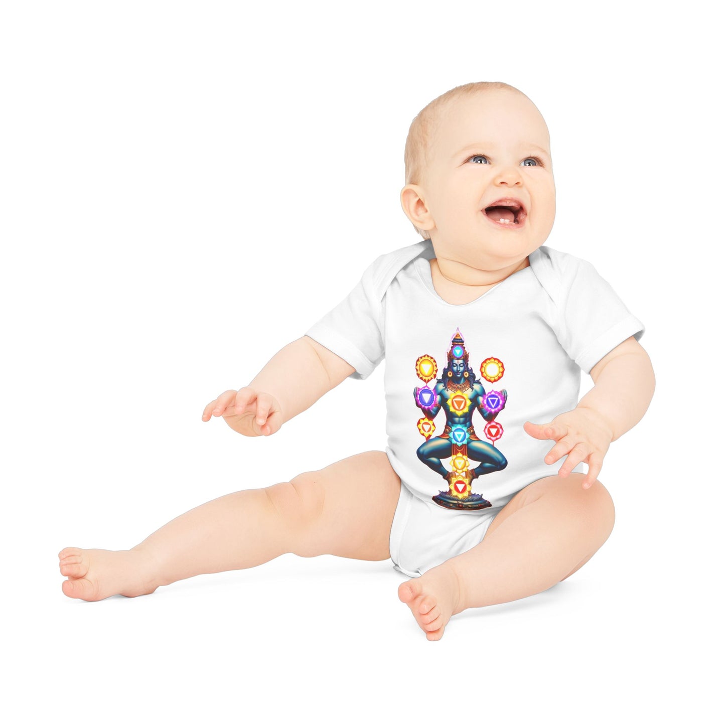 Mystic Chakra Being Bodysuit, Baby Organic Romper, Newborn Outfit Gift, Spiritual Infant Clothes, Gender Neutral Baby Shower Present