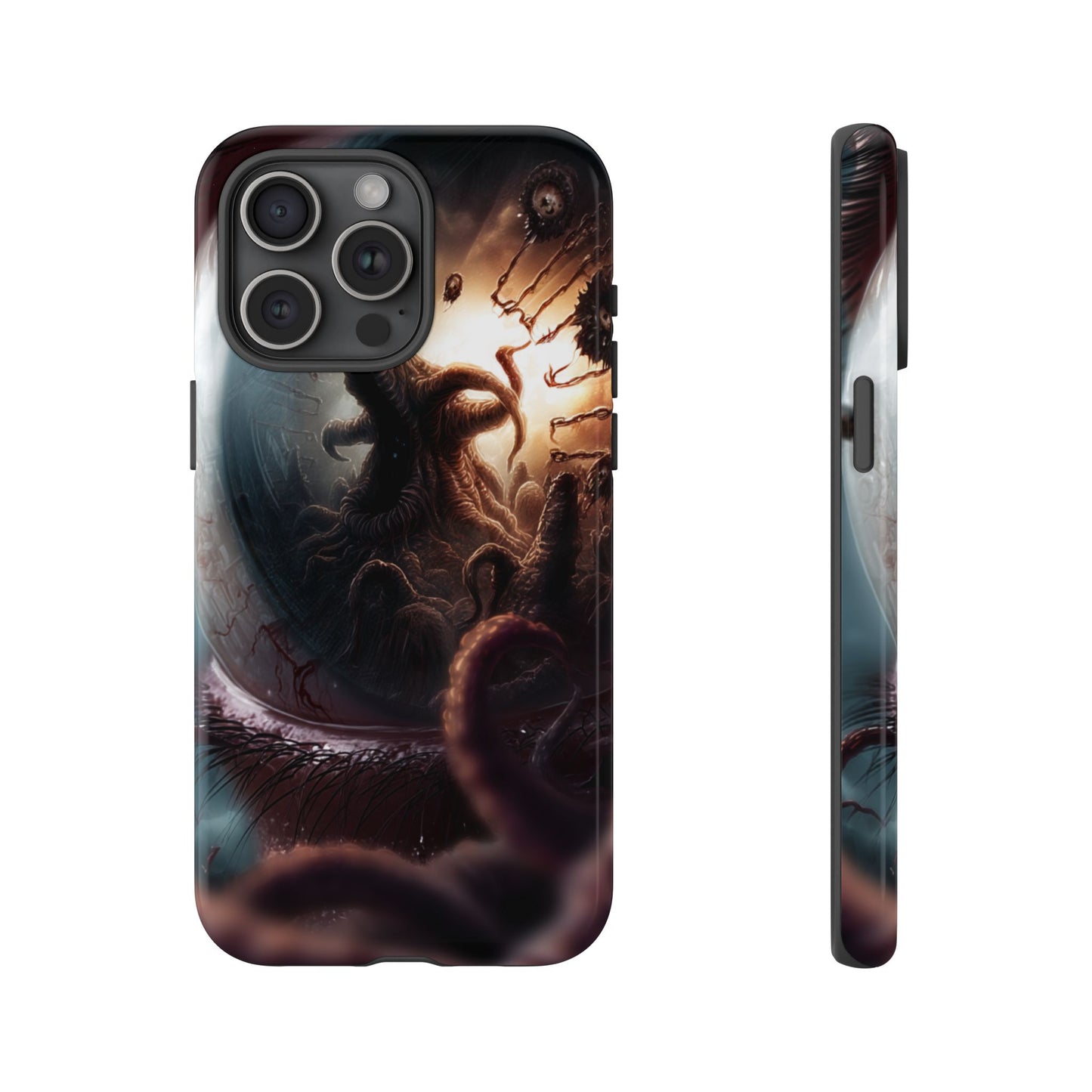 Phone Case: Cosmic Horror Design, Tough Phone Case, Unique Tech Accessory, Gifts for Sci-Fi Lovers, Halloween Decor
