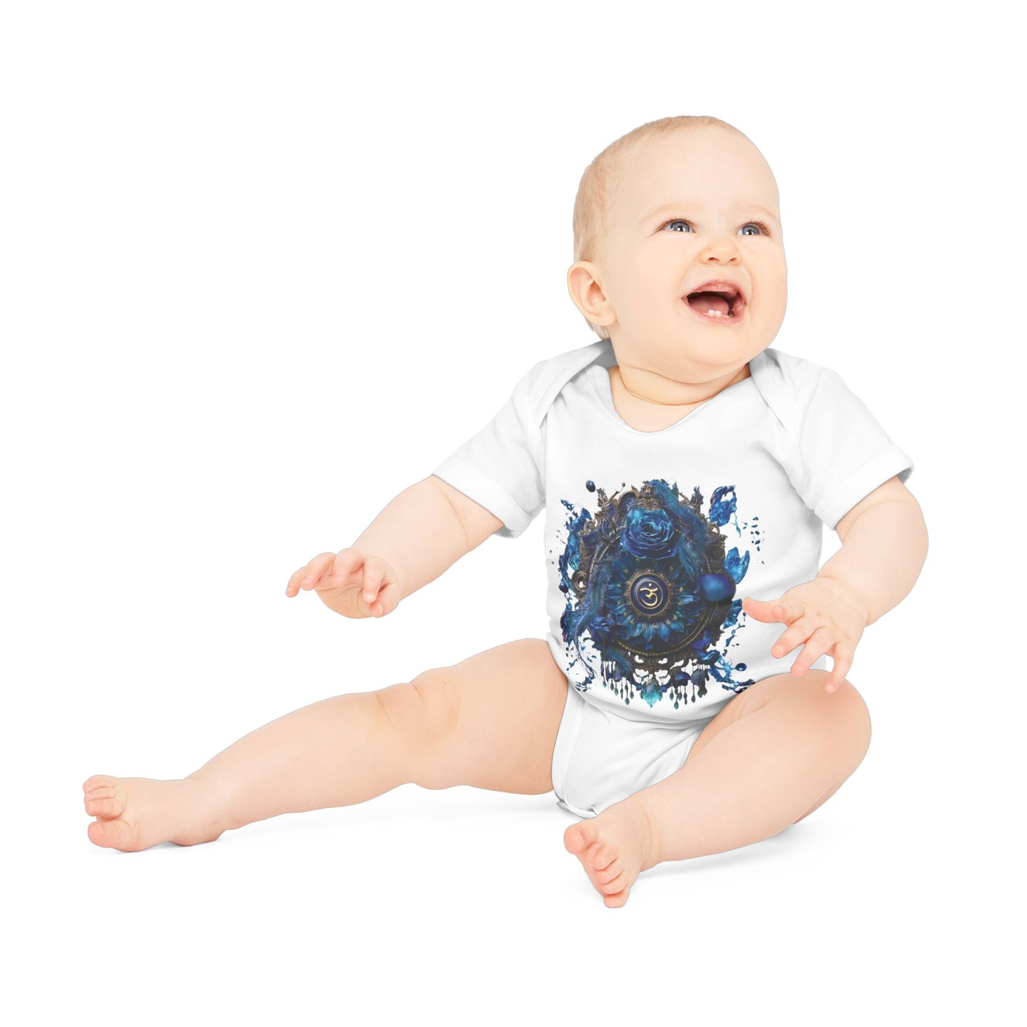 Mystic Shakra Bodysuit, Baby Organic Romper, Newborn Outfit Gift, Spiritual Infant Clothes, Gender Neutral Baby Shower Present