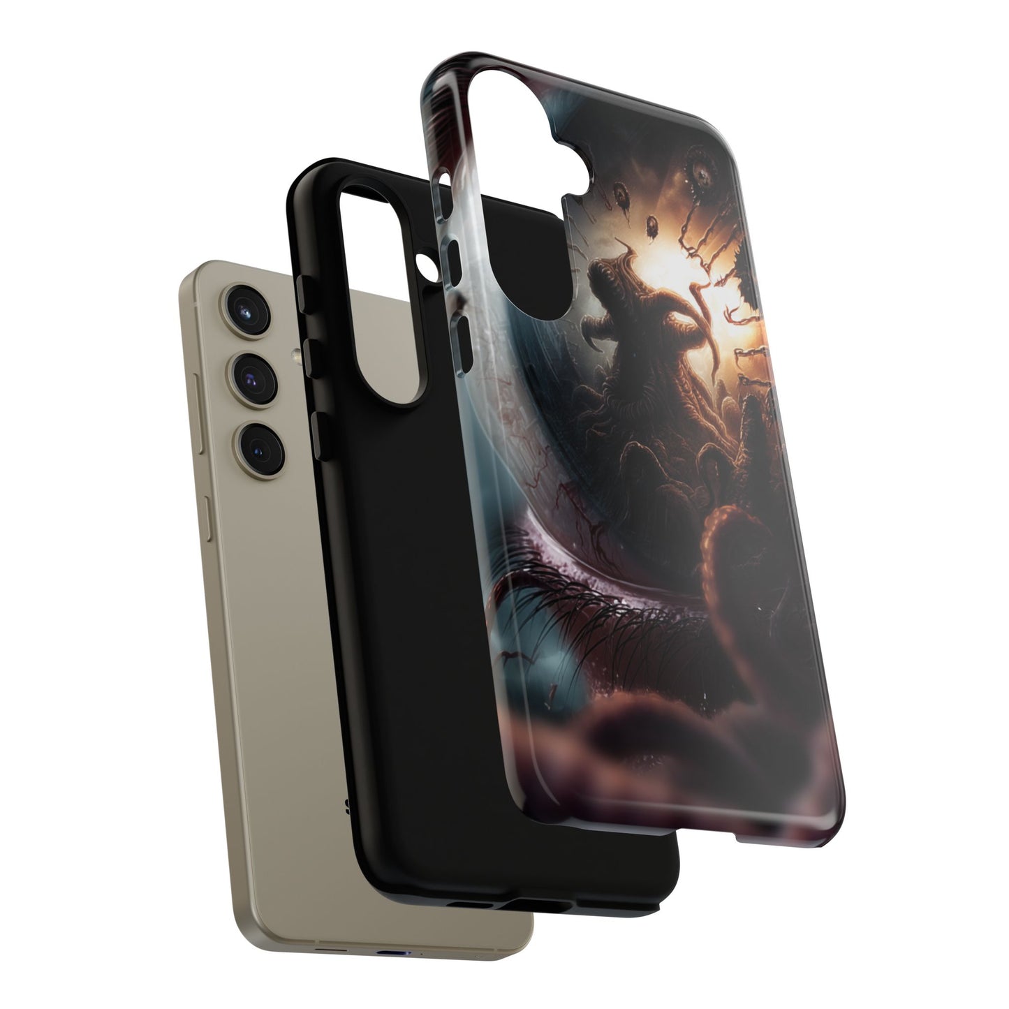 Phone Case: Cosmic Horror Design, Tough Phone Case, Unique Tech Accessory, Gifts for Sci-Fi Lovers, Halloween Decor