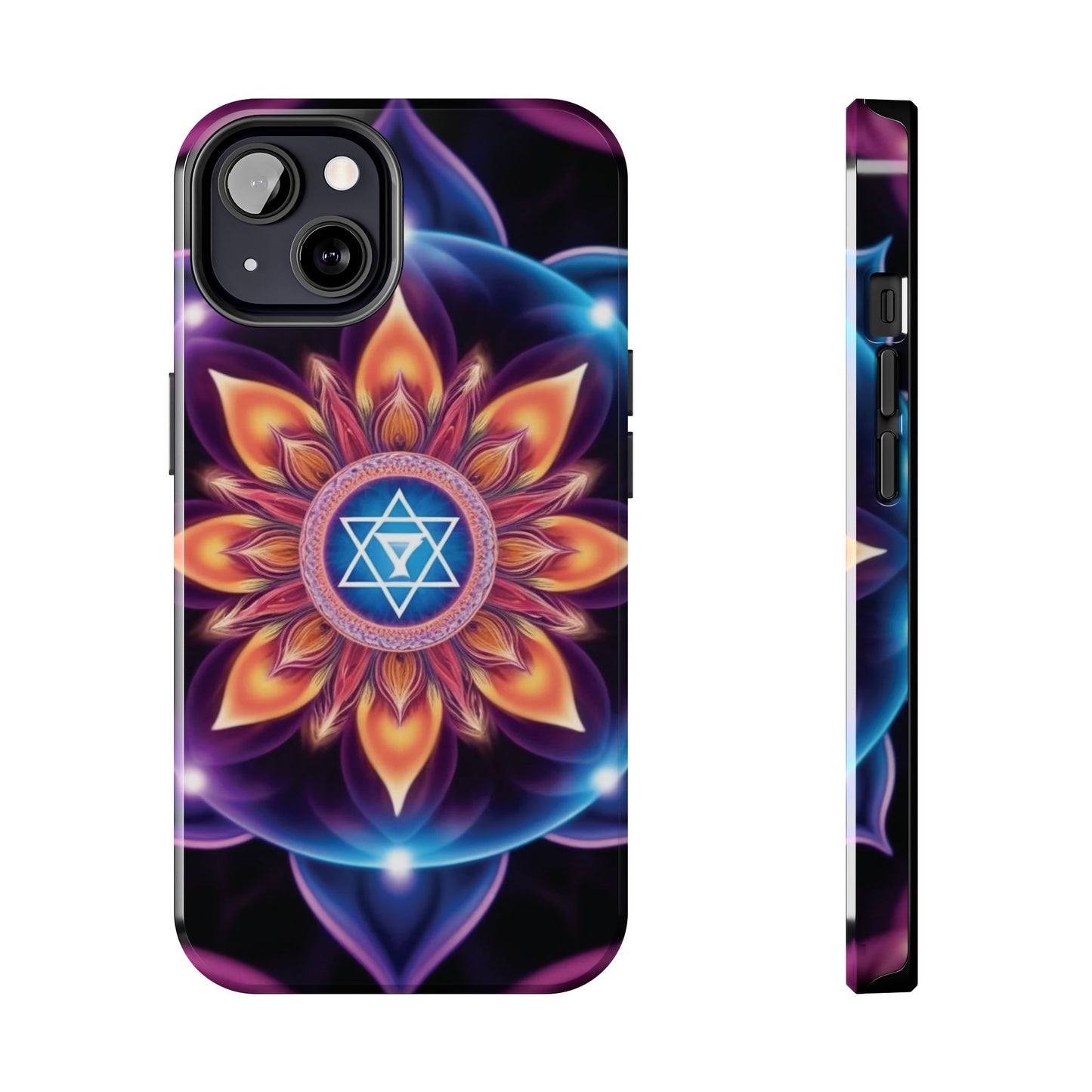 Bohemian Mandala Tough Phone Case | Vibrant Art Design, Protective Cover, Gift for Her, Spiritual Decor, Trendy Phone Accessory