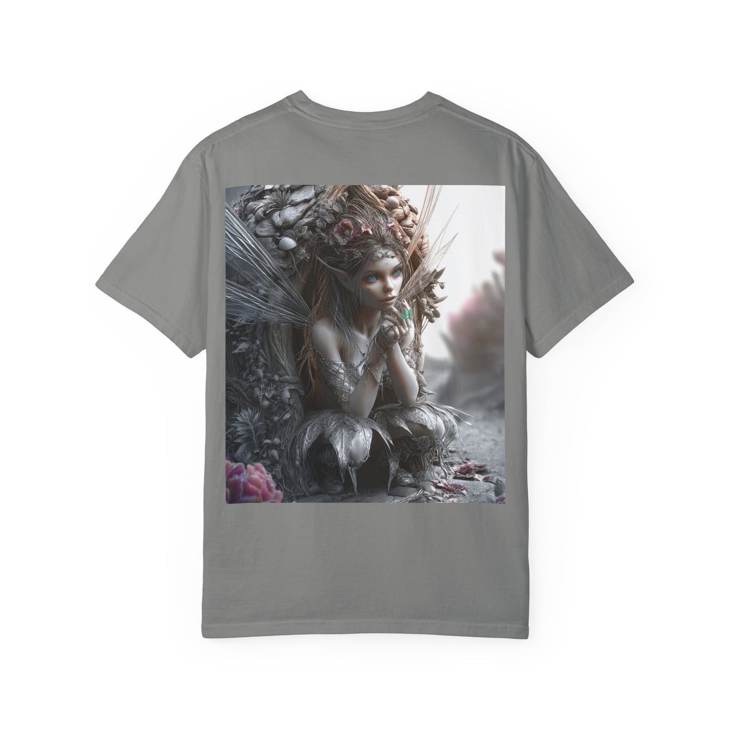 Whimsical Fairy T-shirt, Enchanted Garden Art Tee, Fairy Lover Gift, Unique Fantasy Apparel, Magical Nature Tee