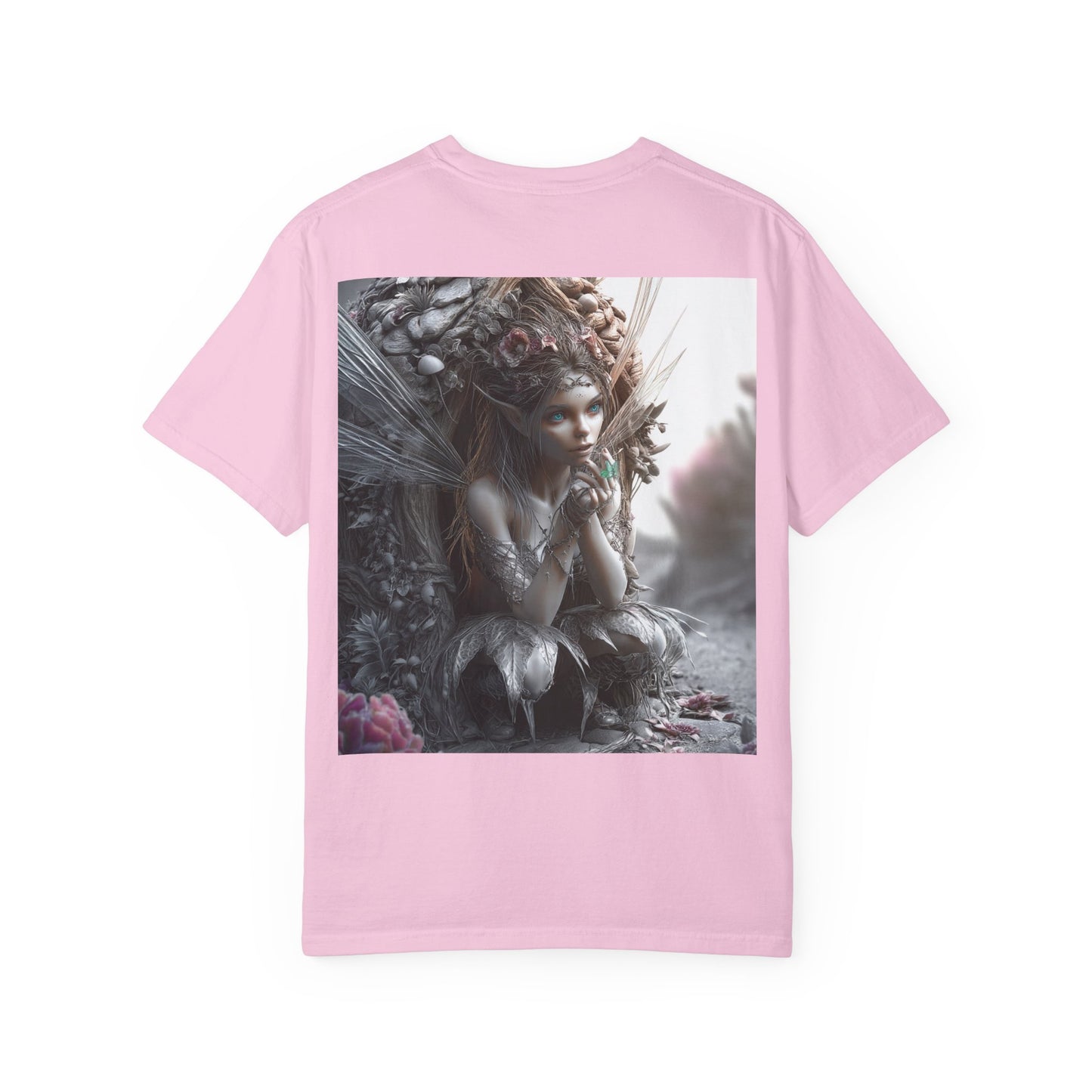 Whimsical Fairy T-shirt, Enchanted Garden Art Tee, Fairy Lover Gift, Unique Fantasy Apparel, Magical Nature Tee