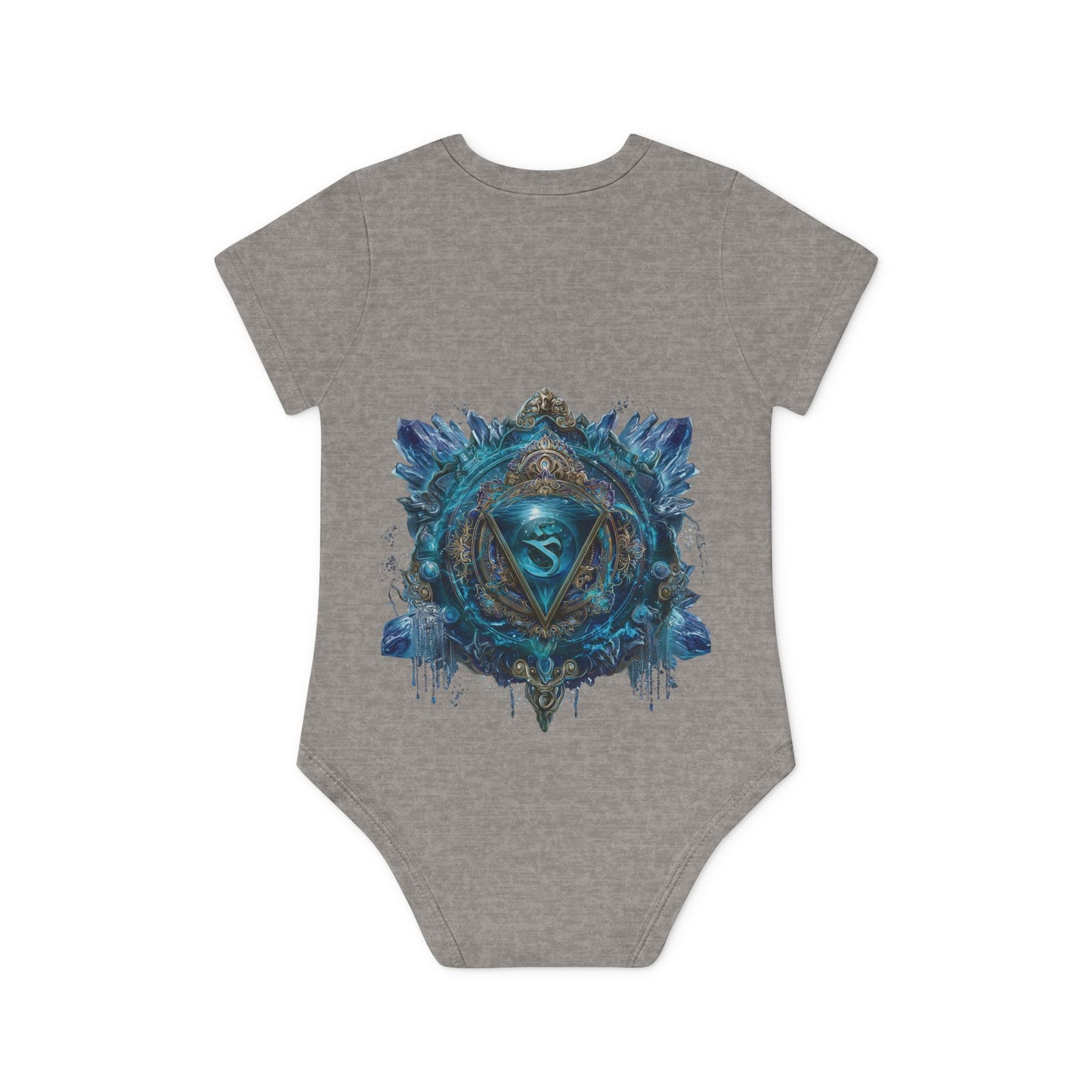Mystic Shakra Bodysuit, Baby Organic Romper, Newborn Outfit Gift, Spiritual Infant Clothes, Gender Neutral Baby Shower Present