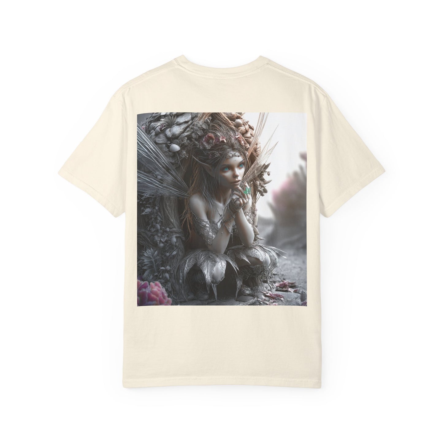 Whimsical Fairy T-shirt, Enchanted Garden Art Tee, Fairy Lover Gift, Unique Fantasy Apparel, Magical Nature Tee