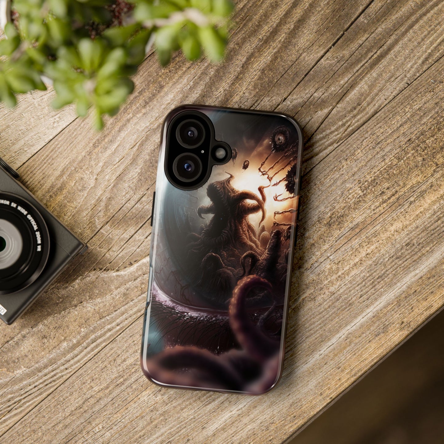 Phone Case: Cosmic Horror Design, Tough Phone Case, Unique Tech Accessory, Gifts for Sci-Fi Lovers, Halloween Decor
