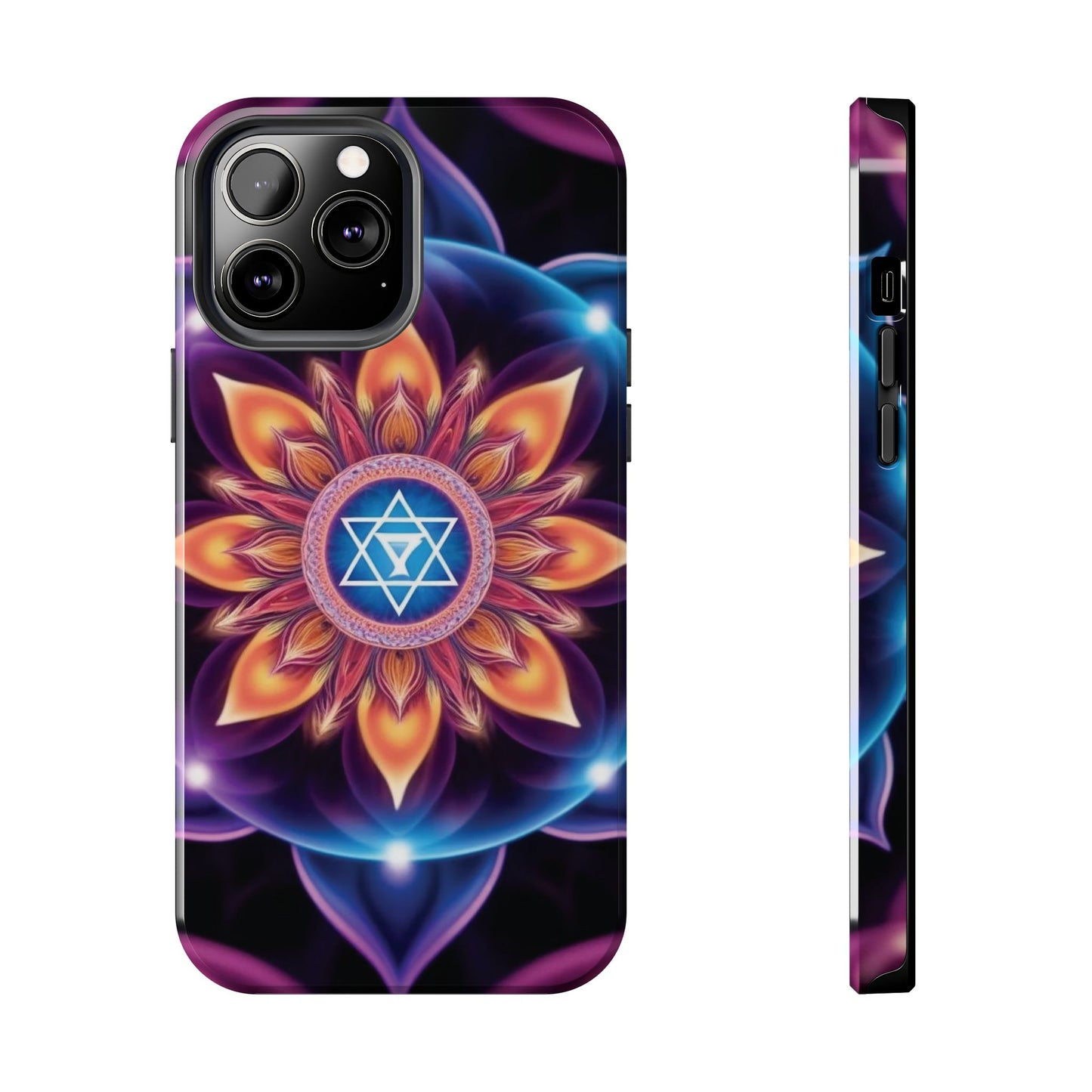 Bohemian Mandala Tough Phone Case | Vibrant Art Design, Protective Cover, Gift for Her, Spiritual Decor, Trendy Phone Accessory
