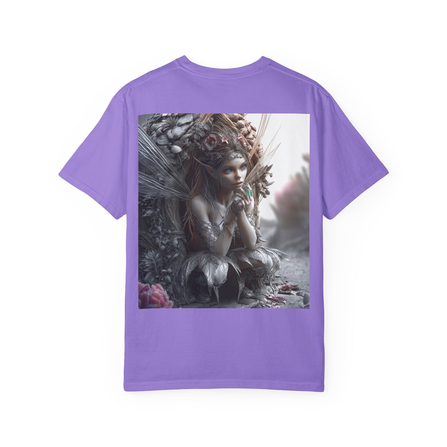 Whimsical Fairy T-shirt, Enchanted Garden Art Tee, Fairy Lover Gift, Unique Fantasy Apparel, Magical Nature Tee