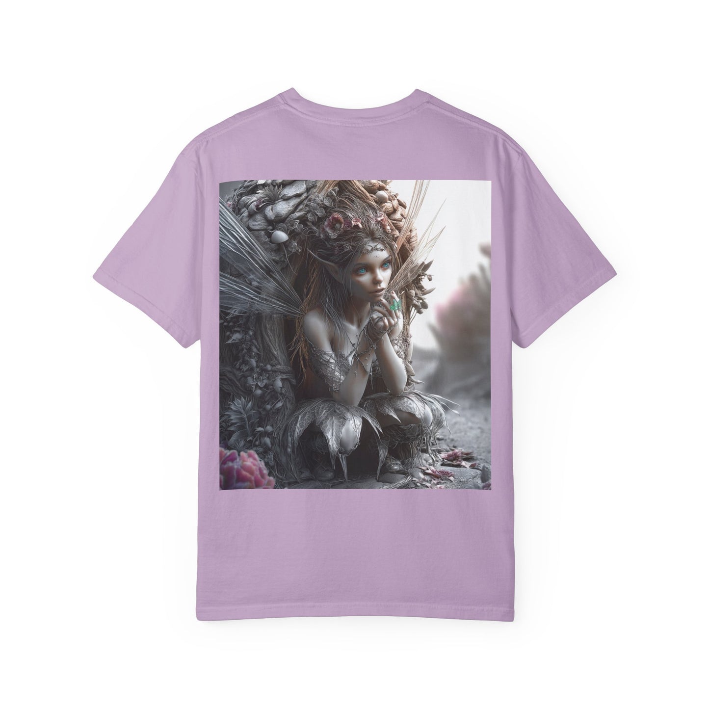 Whimsical Fairy T-shirt, Enchanted Garden Art Tee, Fairy Lover Gift, Unique Fantasy Apparel, Magical Nature Tee