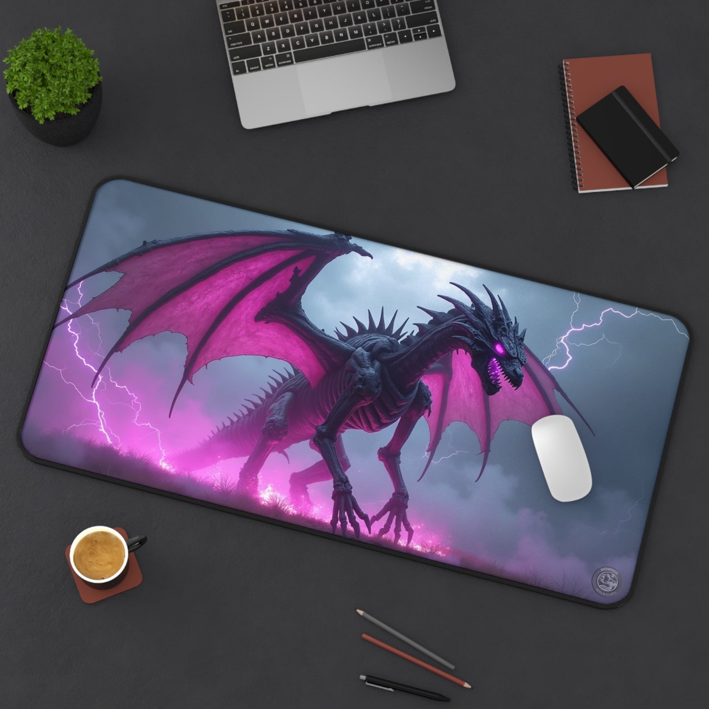 Mat - Neon Purple lighting Bone Dragon