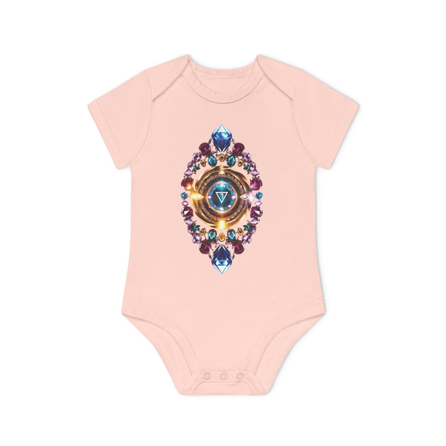 Mystic Chakra Bodysuit, Baby Organic Romper, Newborn Outfit Gift, Spiritual Infant Clothes, Gender Neutral Baby Shower Present