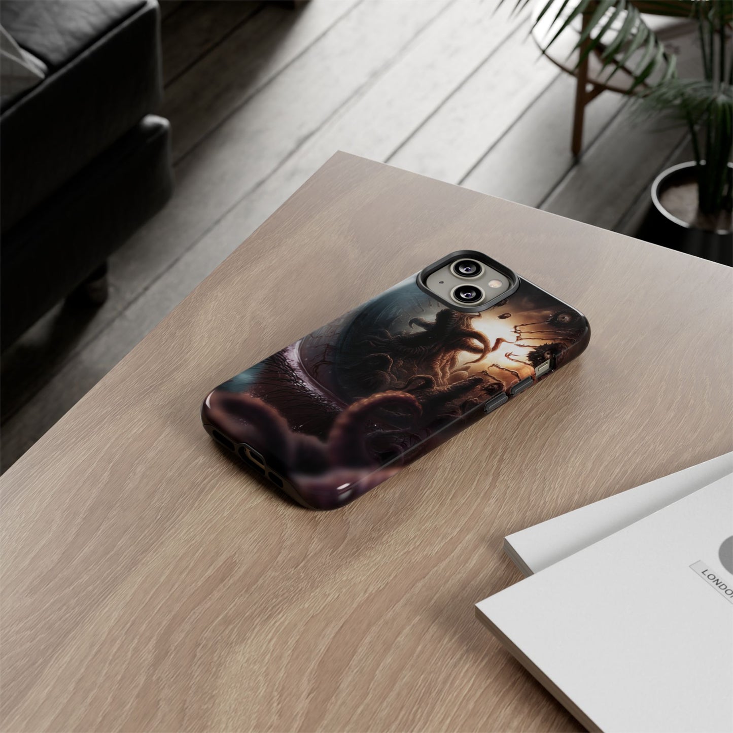 Phone Case: Cosmic Horror Design, Tough Phone Case, Unique Tech Accessory, Gifts for Sci-Fi Lovers, Halloween Decor