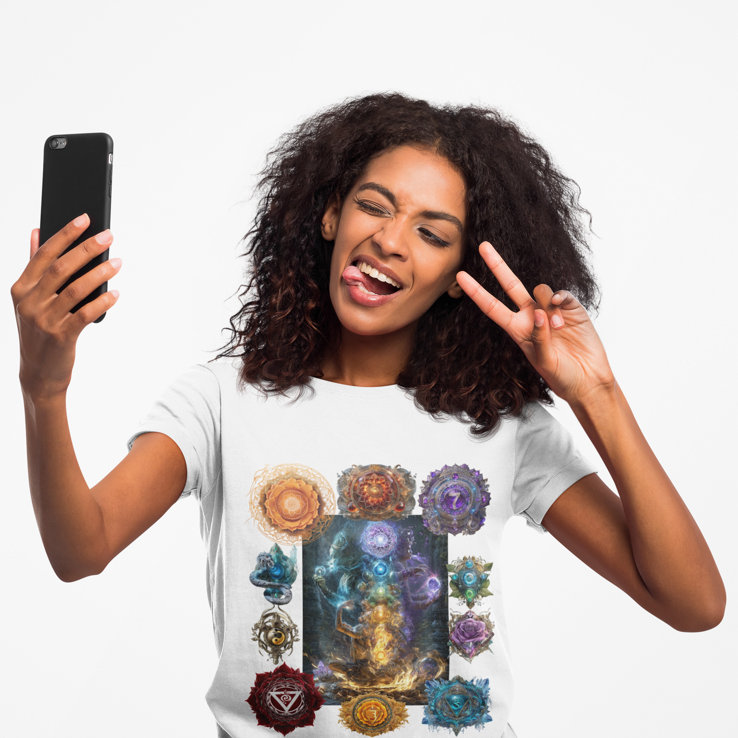 Chakras T-Shirt, Energy Healing Tee, Spiritual Top, Meditation Shirt, Yoga Clothing, Reiki Apparel