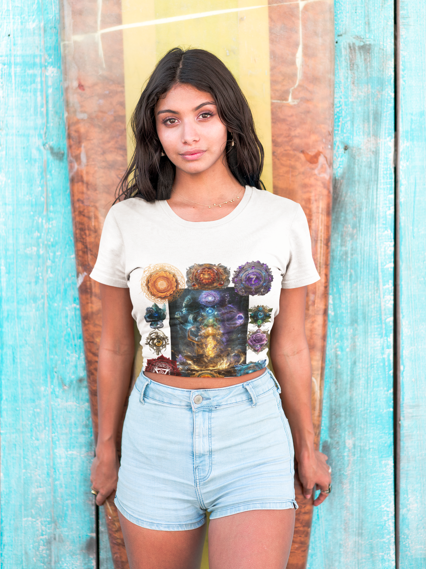 Chakras T-Shirt, Energy Healing Tee, Spiritual Top, Meditation Shirt, Yoga Clothing, Reiki Apparel