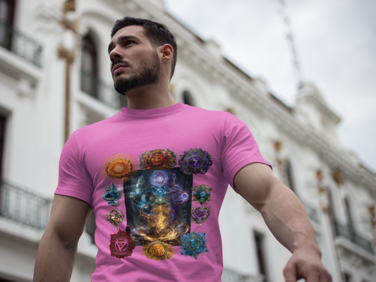 Chakras T-Shirt, Energy Healing Tee, Spiritual Top, Meditation Shirt, Yoga Clothing, Reiki Apparel