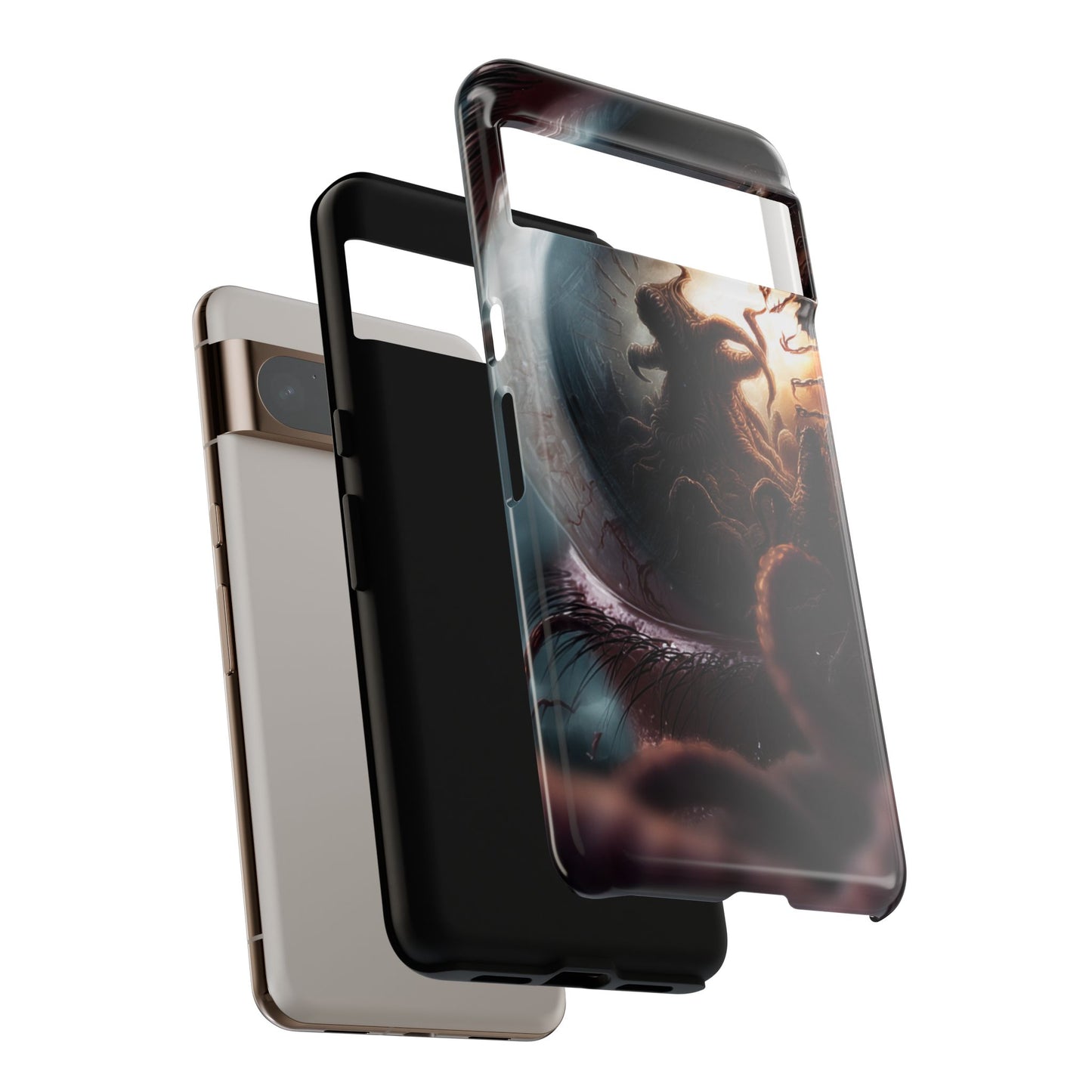 Phone Case: Cosmic Horror Design, Tough Phone Case, Unique Tech Accessory, Gifts for Sci-Fi Lovers, Halloween Decor