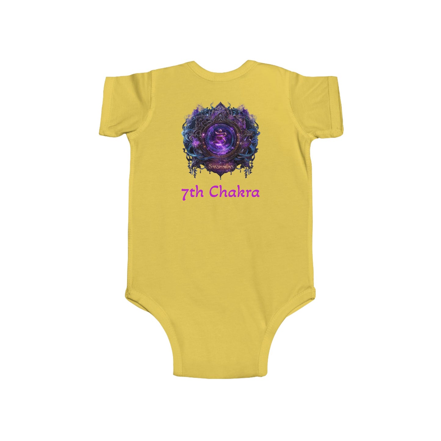 Chakra Infant Bodysuit, New Age Baby Shower Gift, Reiki Energy Healing Baby Outfit, Rainbow Chakra Onesie, Spiritual Baby Clothes, Yoga Baby