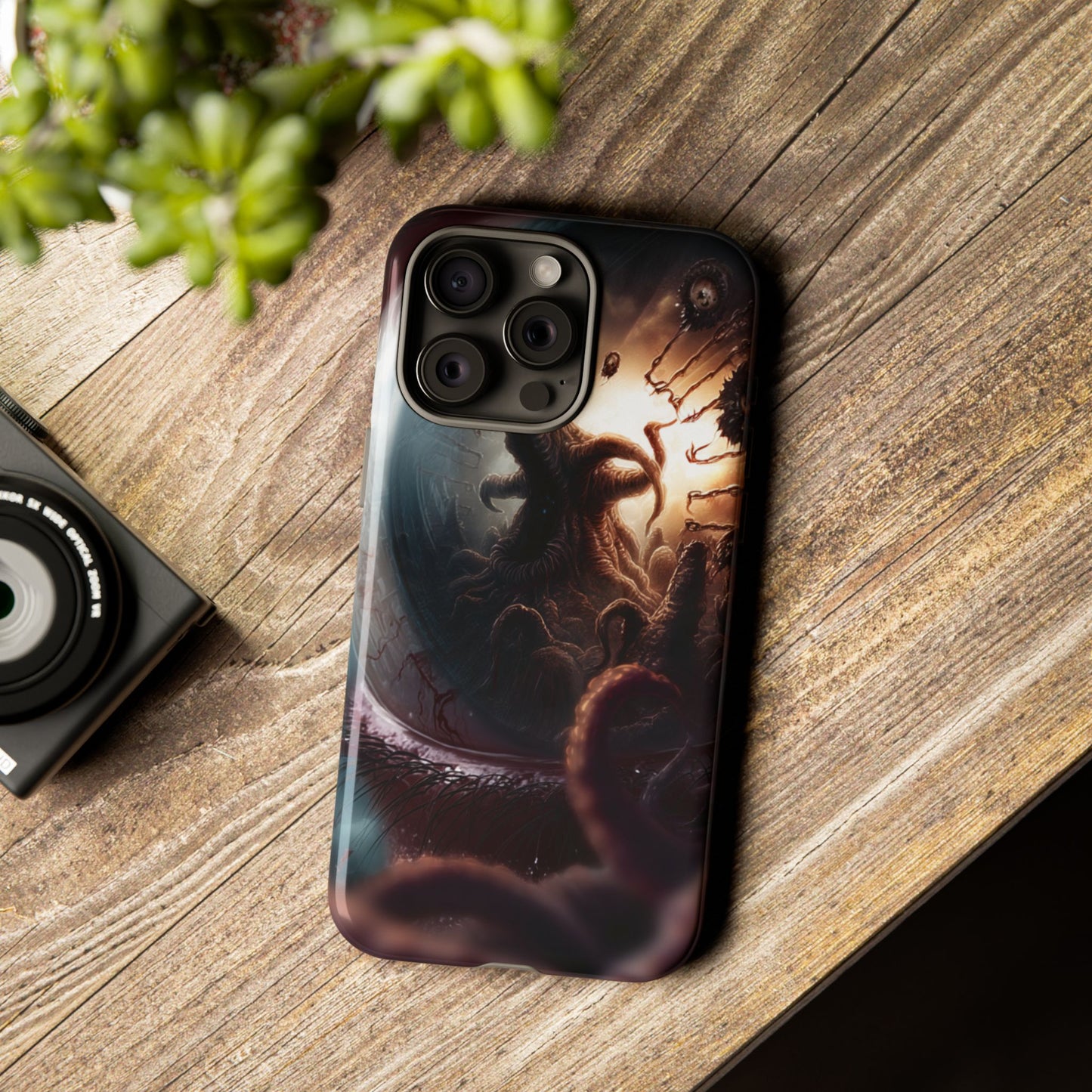 Phone Case: Cosmic Horror Design, Tough Phone Case, Unique Tech Accessory, Gifts for Sci-Fi Lovers, Halloween Decor