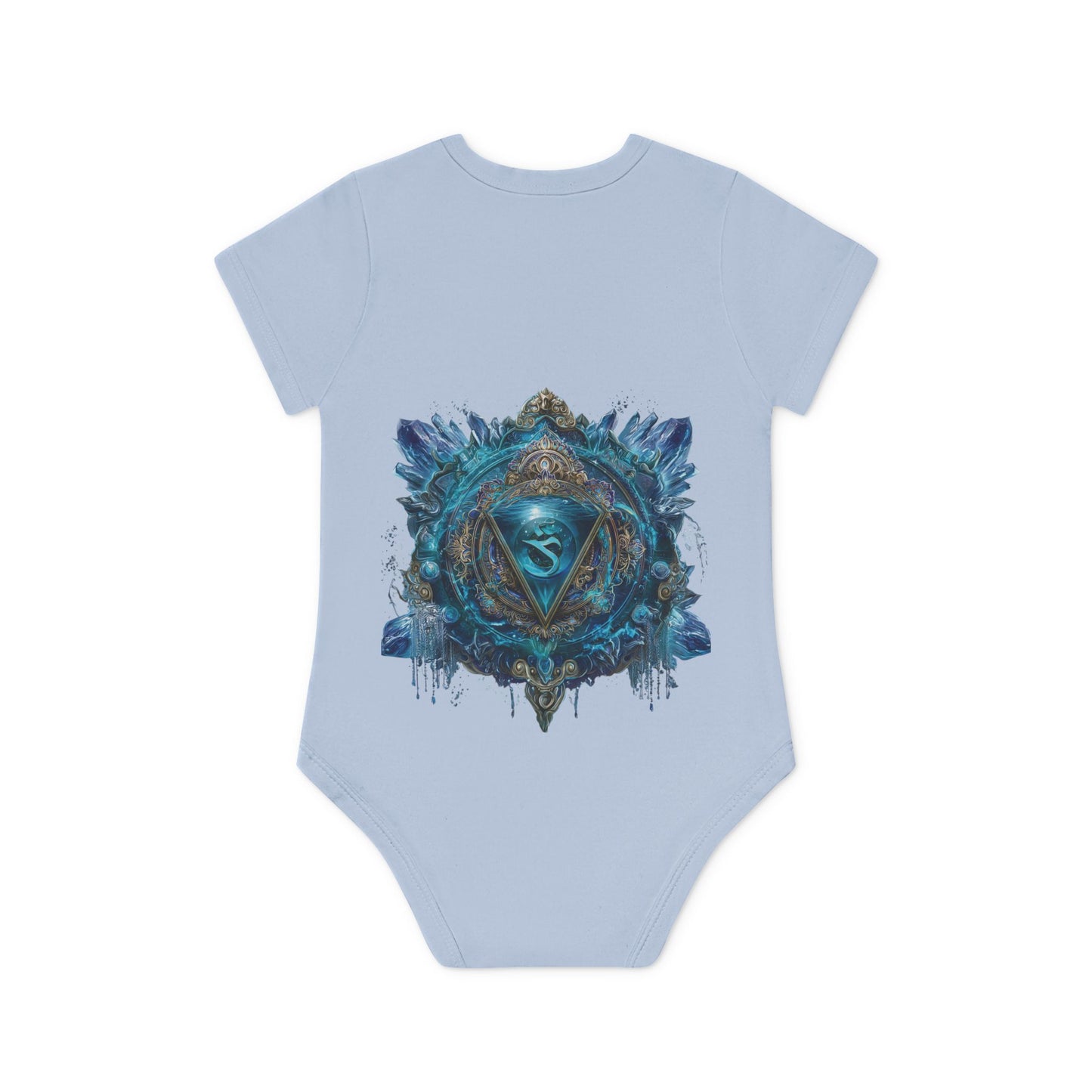 Mystic Shakra Bodysuit, Baby Organic Romper, Newborn Outfit Gift, Spiritual Infant Clothes, Gender Neutral Baby Shower Present