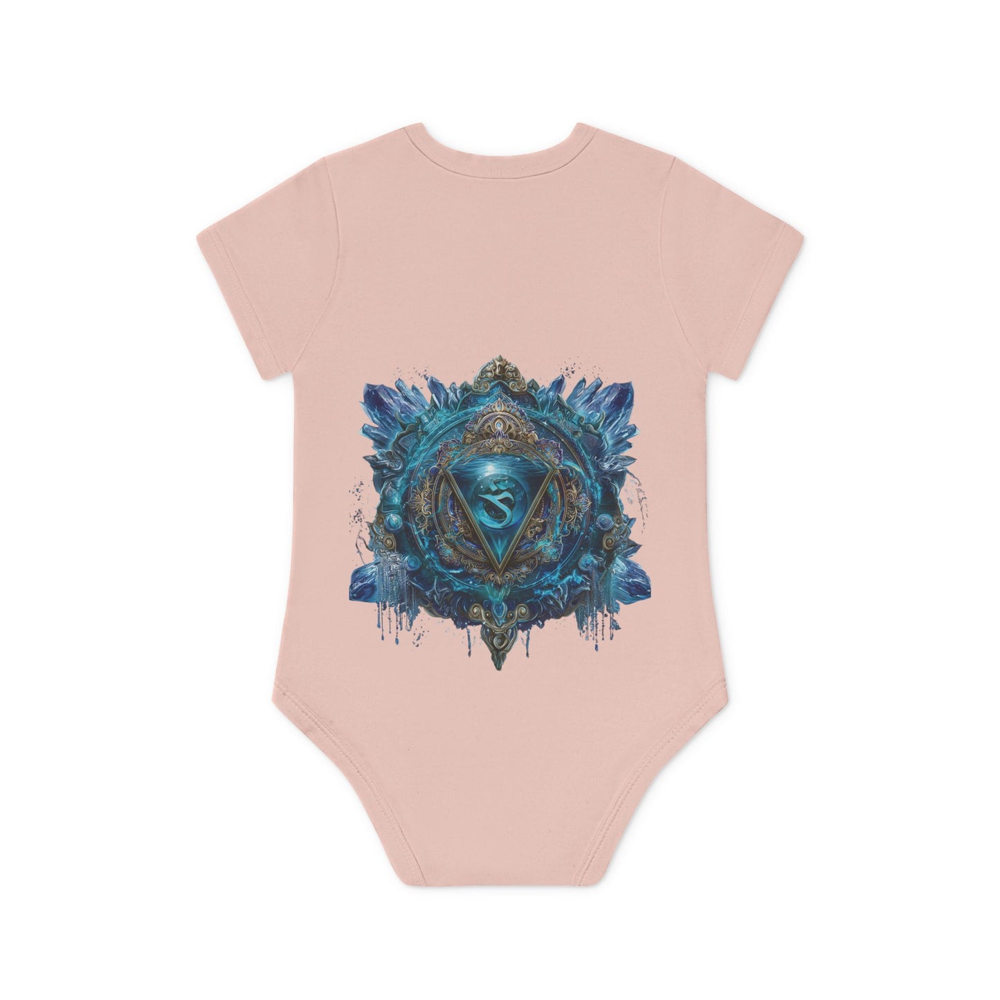 Mystic Shakra Bodysuit, Baby Organic Romper, Newborn Outfit Gift, Spiritual Infant Clothes, Gender Neutral Baby Shower Present