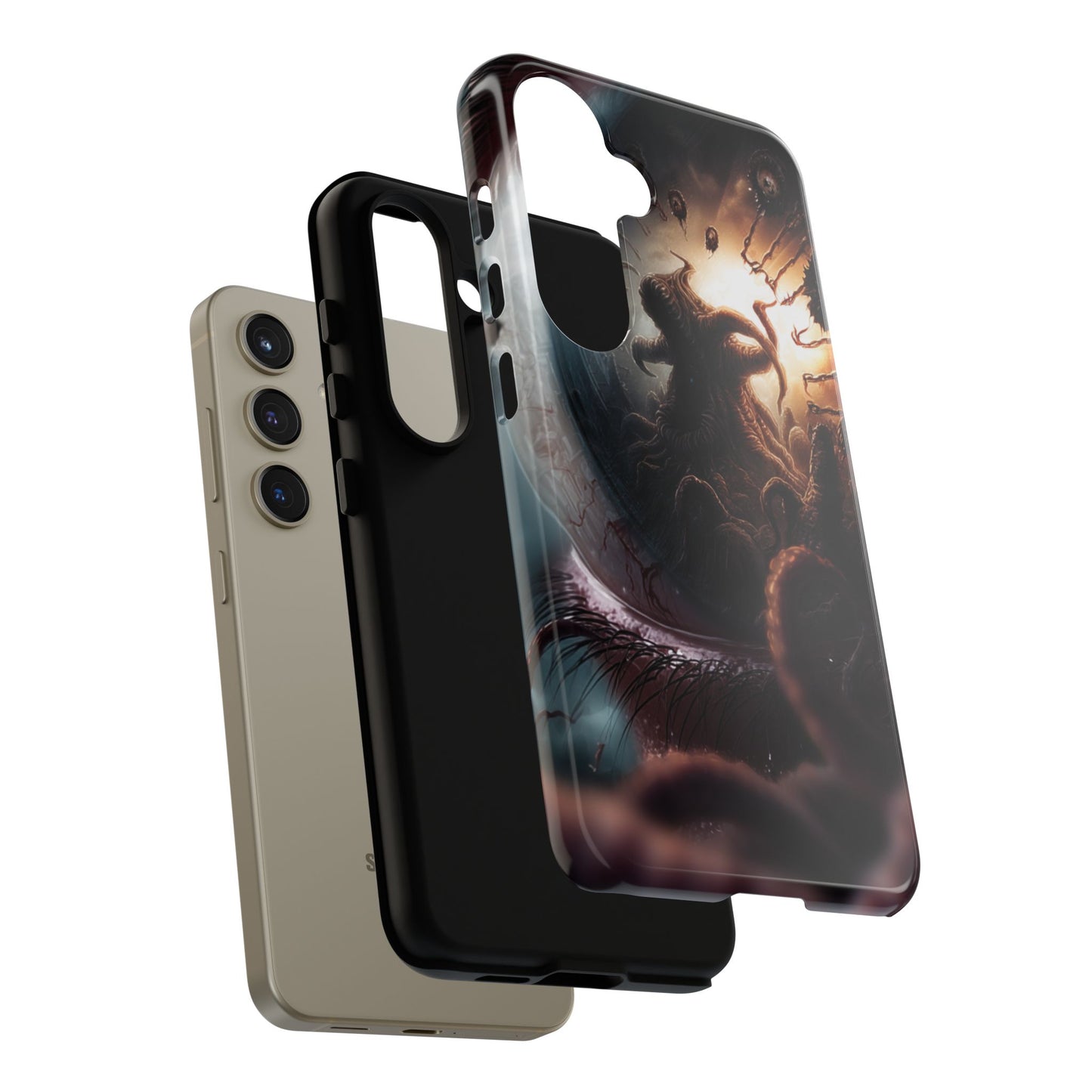 Phone Case: Cosmic Horror Design, Tough Phone Case, Unique Tech Accessory, Gifts for Sci-Fi Lovers, Halloween Decor