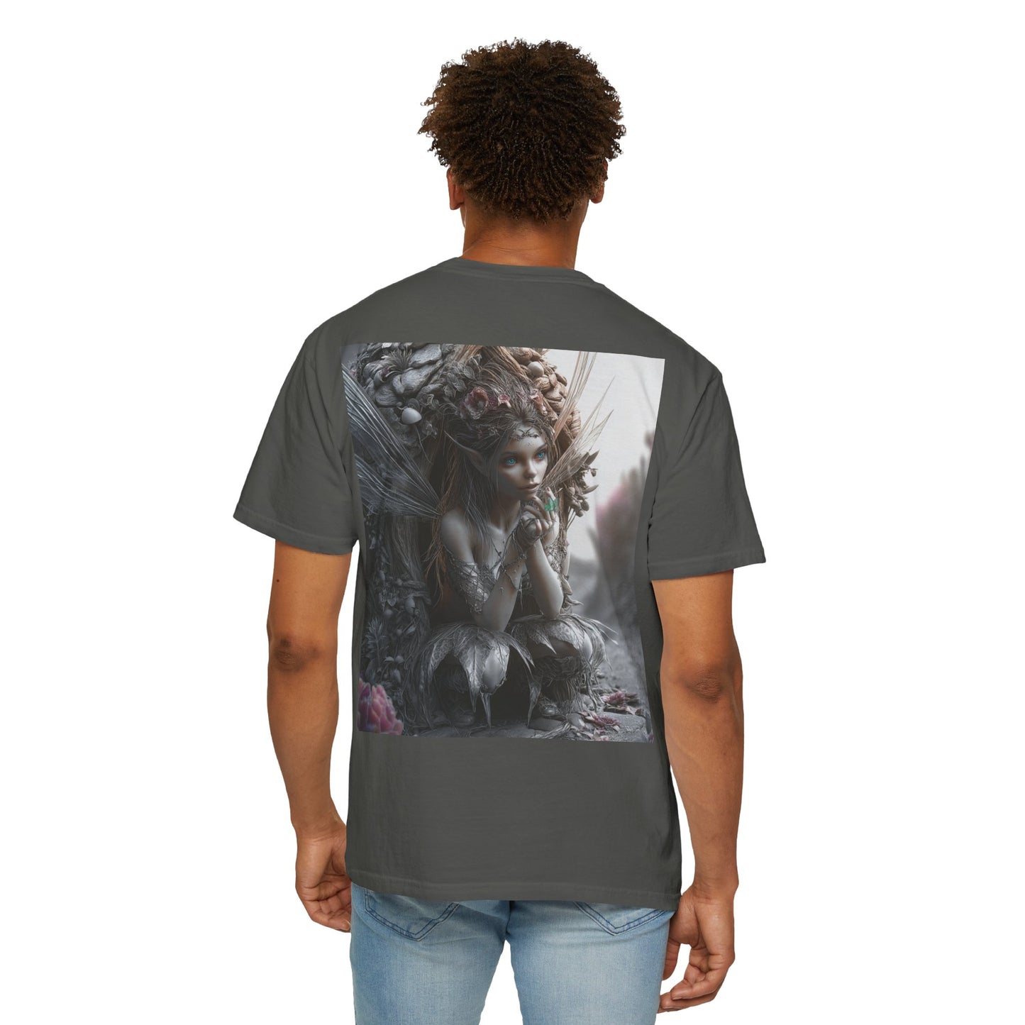 Whimsical Fairy T-shirt, Enchanted Garden Art Tee, Fairy Lover Gift, Unique Fantasy Apparel, Magical Nature Tee