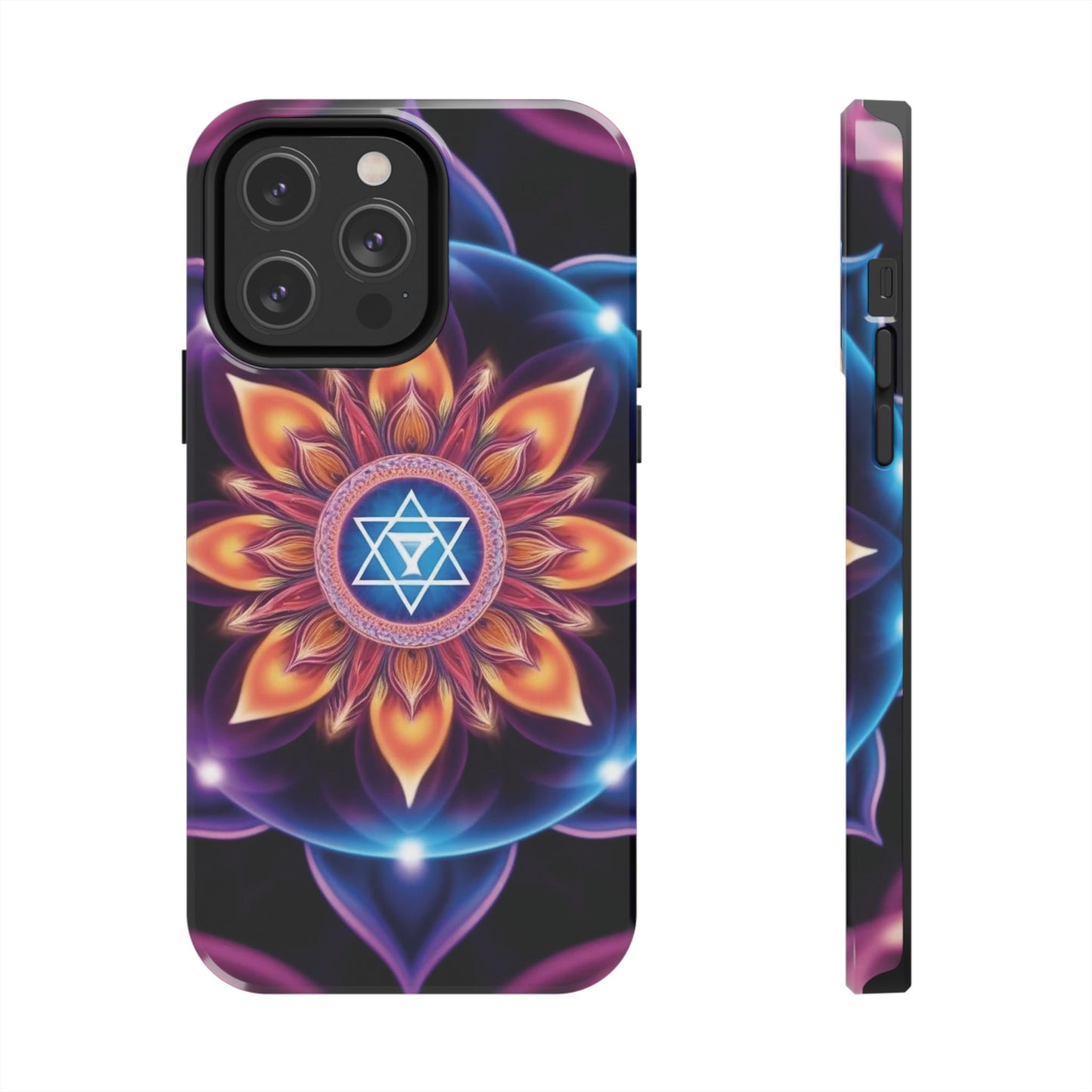 Bohemian Mandala Tough Phone Case | Vibrant Art Design, Protective Cover, Gift for Her, Spiritual Decor, Trendy Phone Accessory