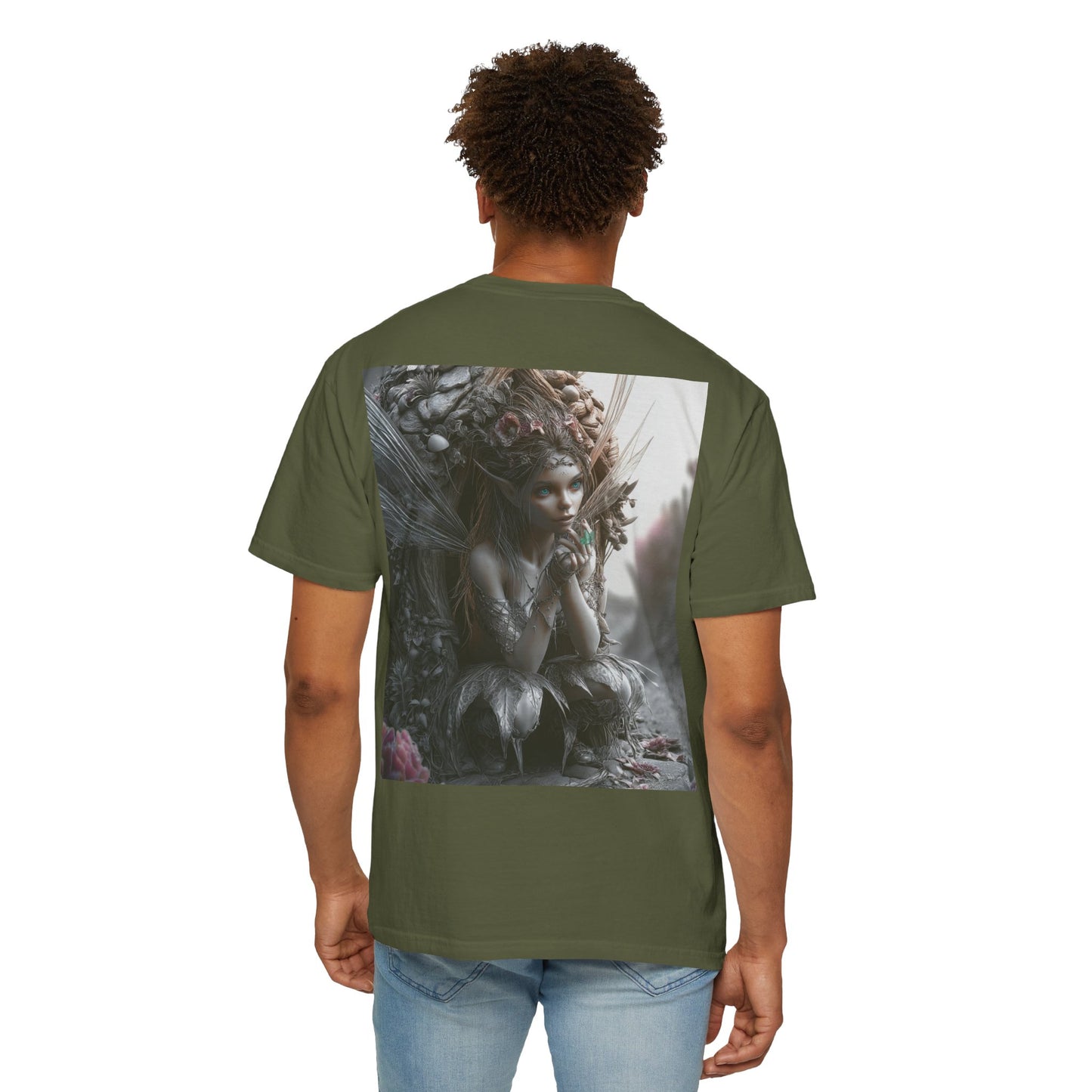 Whimsical Fairy T-shirt, Enchanted Garden Art Tee, Fairy Lover Gift, Unique Fantasy Apparel, Magical Nature Tee